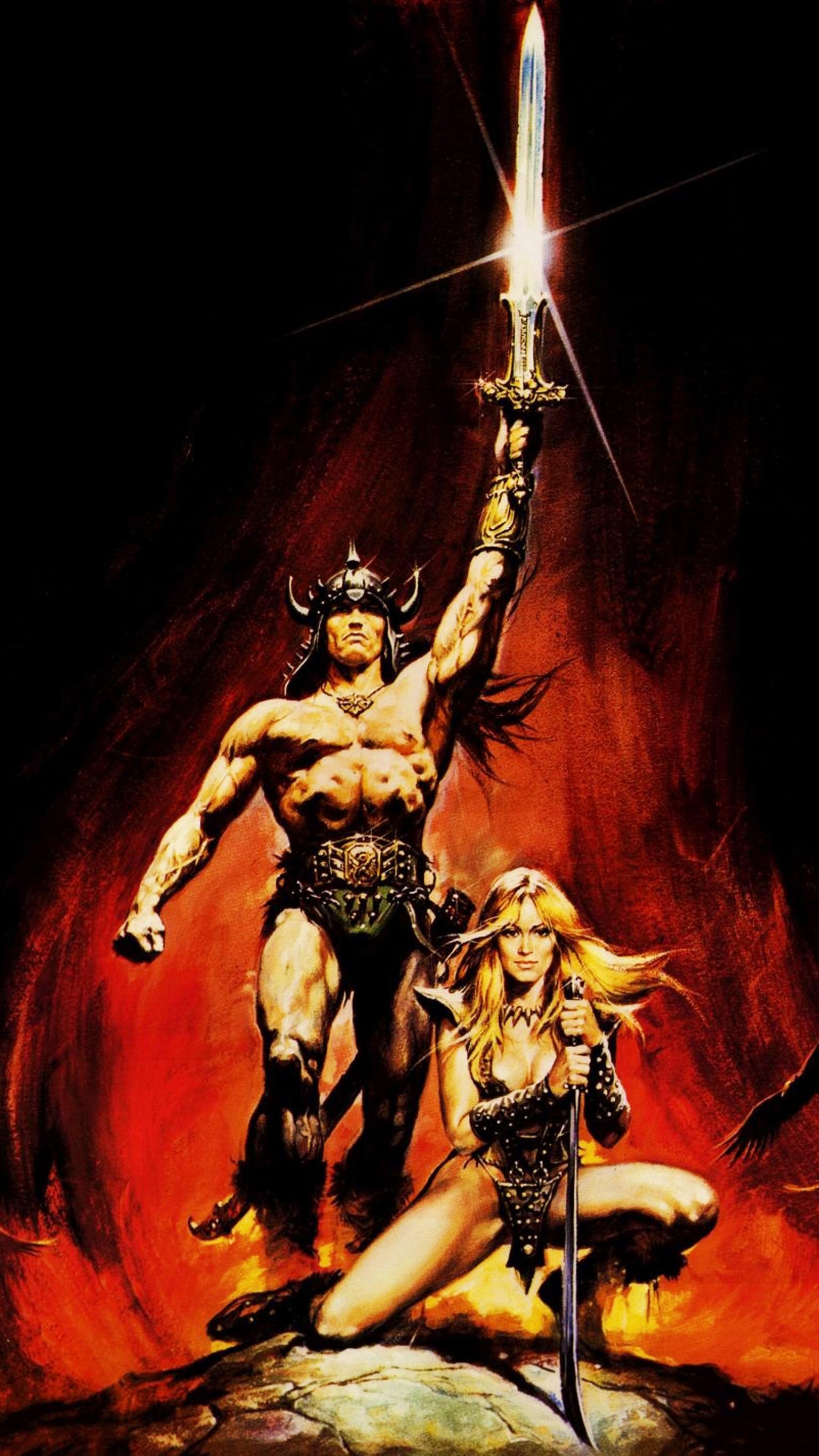 Conan, Barbar, 1982, Telefon, Tapete, 1540x2740 HD Handy