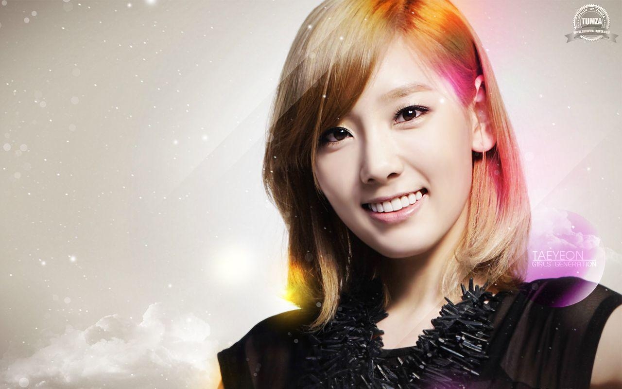 SNSD, Taeyeon, K-Pop, Kunst, Sängerin, 1280x800 HD Desktop