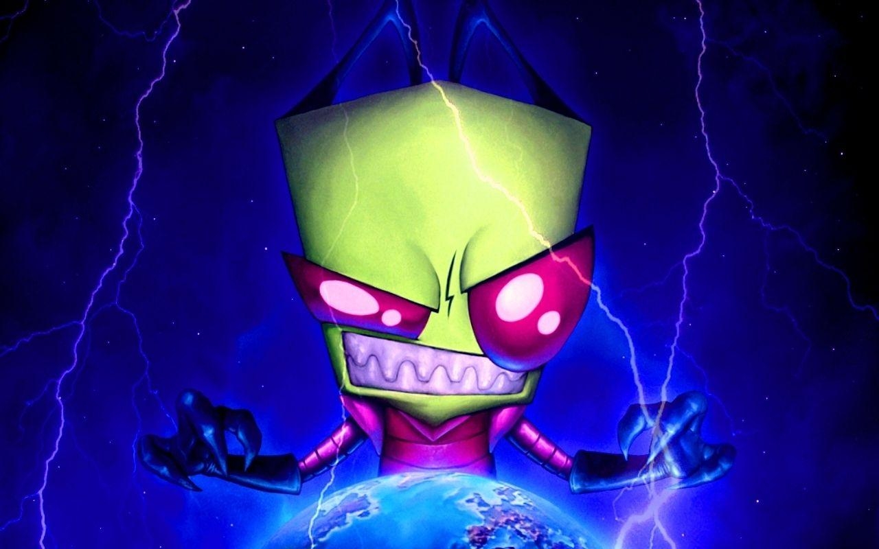 Invader Zim, Alien, Gir, Zeichentrick, Hintergrundbild, 1280x800 HD Desktop