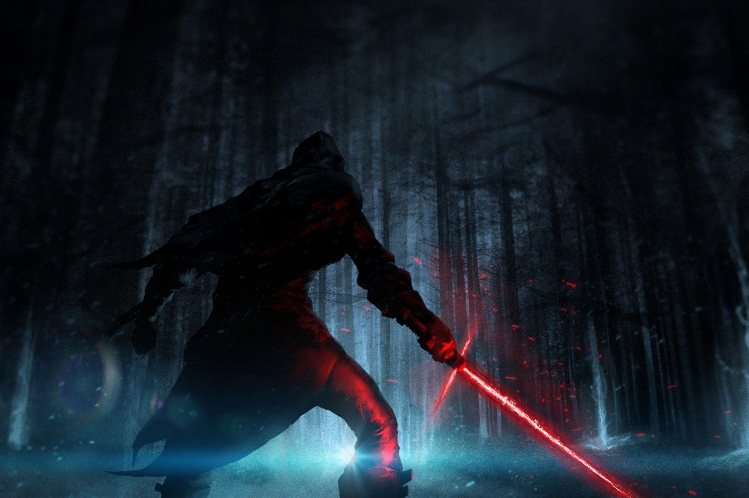 Kylo Ren, Star Wars, Erwachen, Lichtschwert, Download, 2560x1700 HD Desktop