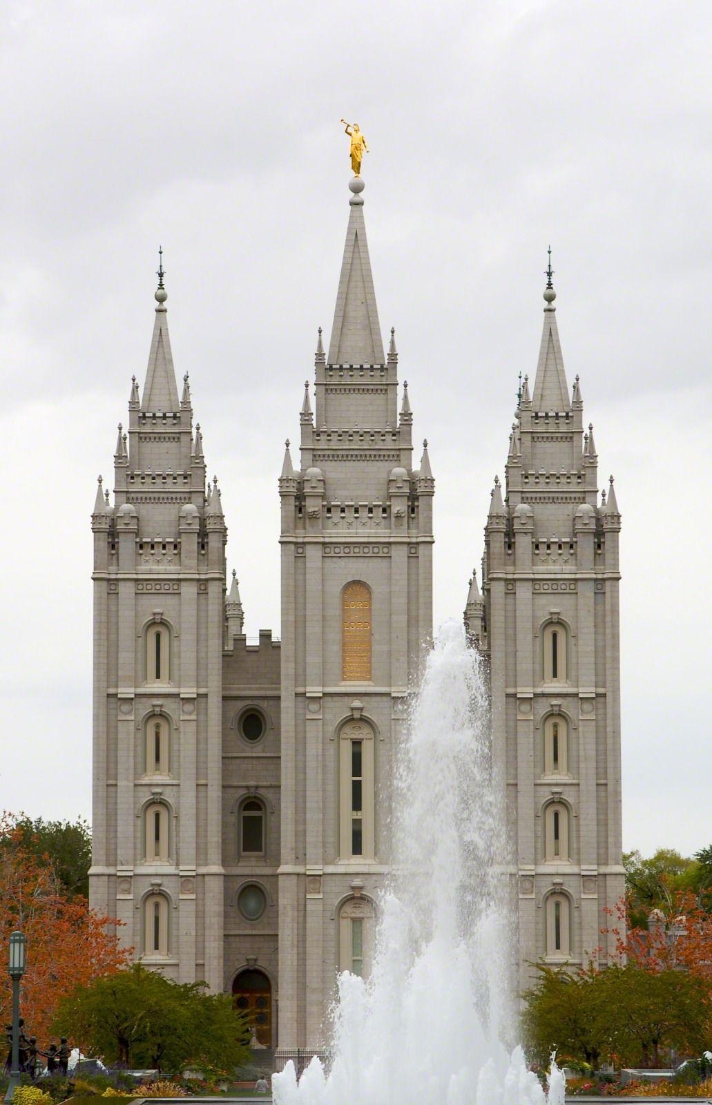 Salt Lake Tempel, Brunnen, Utah, Architektur, Reisen, 1040x1600 HD Handy