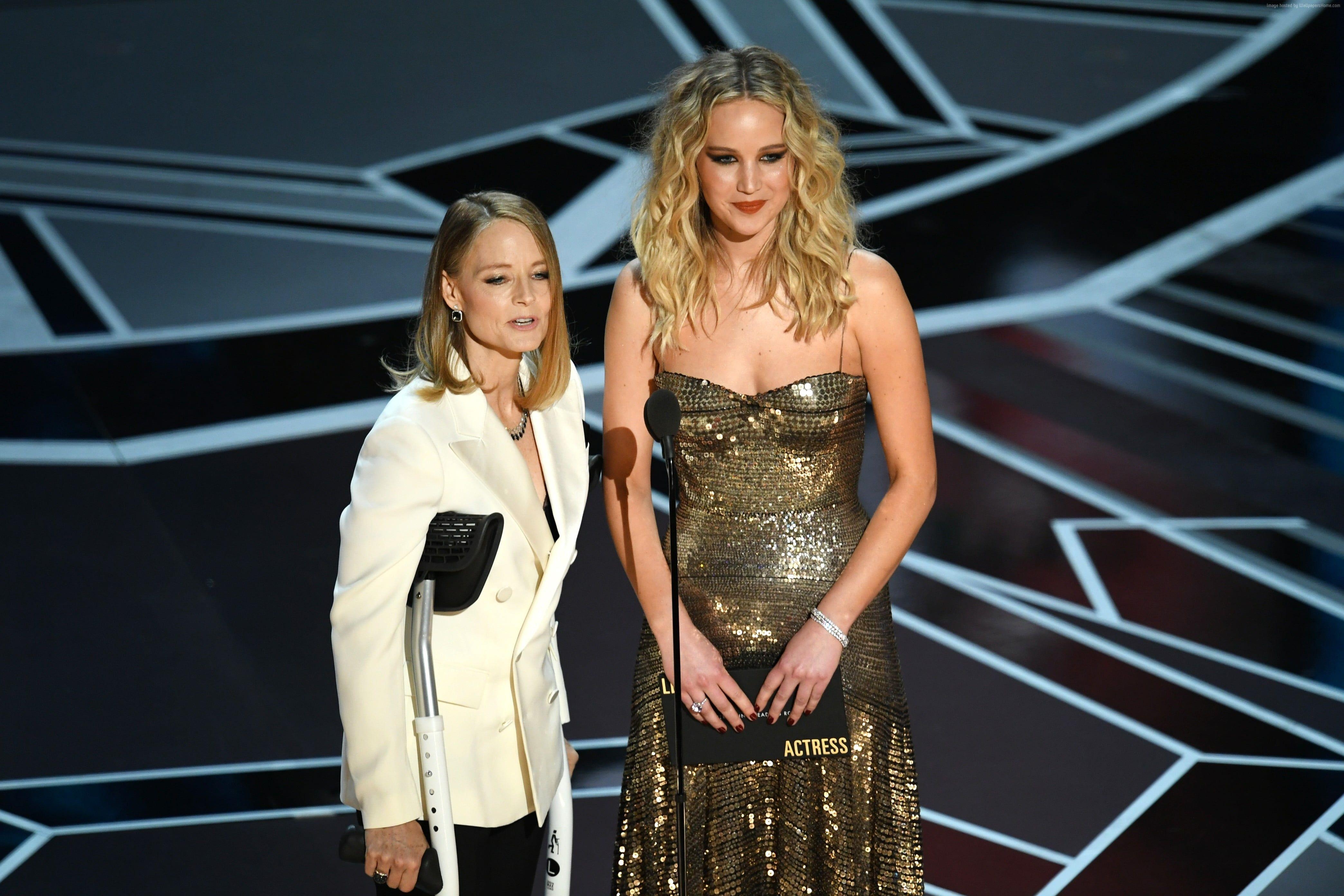 Jodie Foster, Jennifer Lawrence, Oscar 2018, Schauspielerin, Hollywood, 4180x2790 4K Desktop