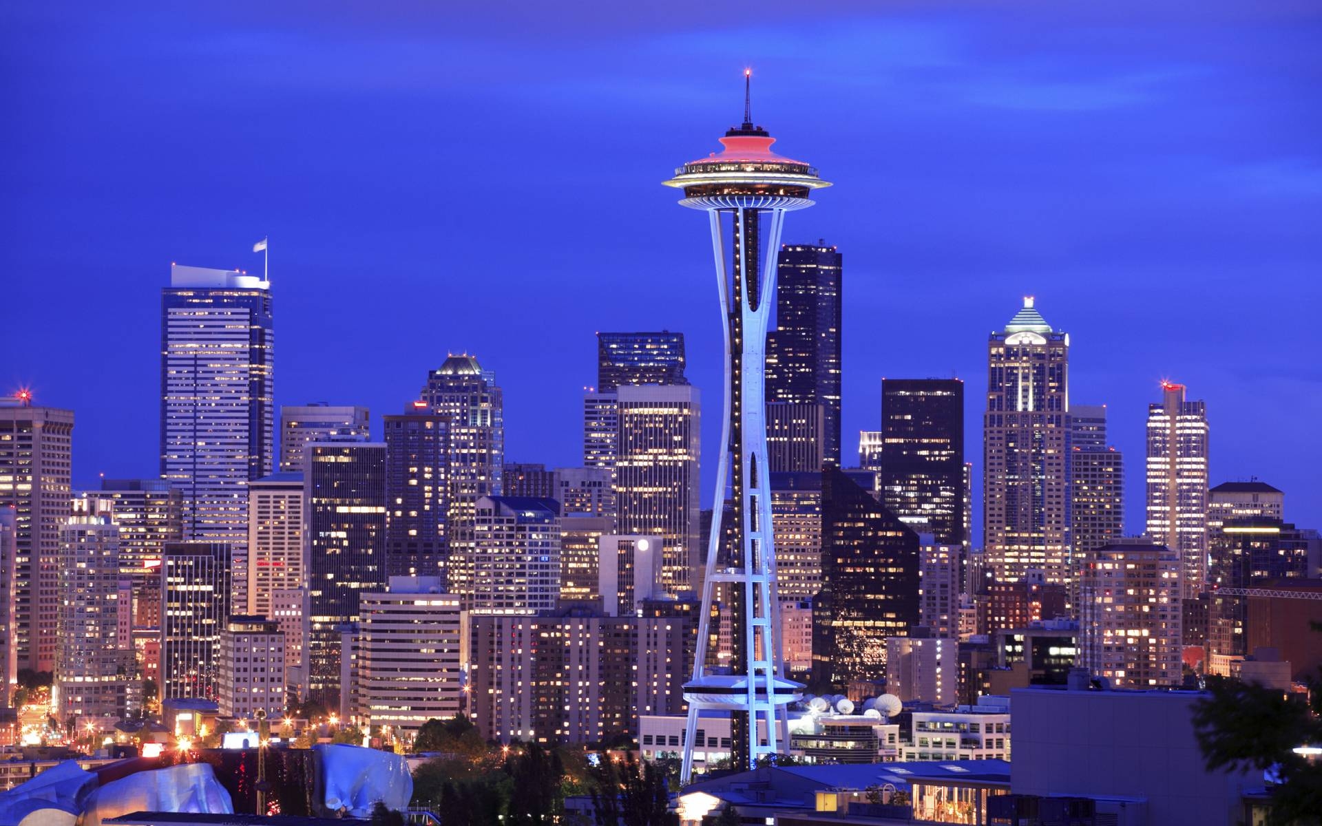 Space Needle, Reise, USA, Sehenswürdigkeit, Seattle, 1920x1200 HD Desktop