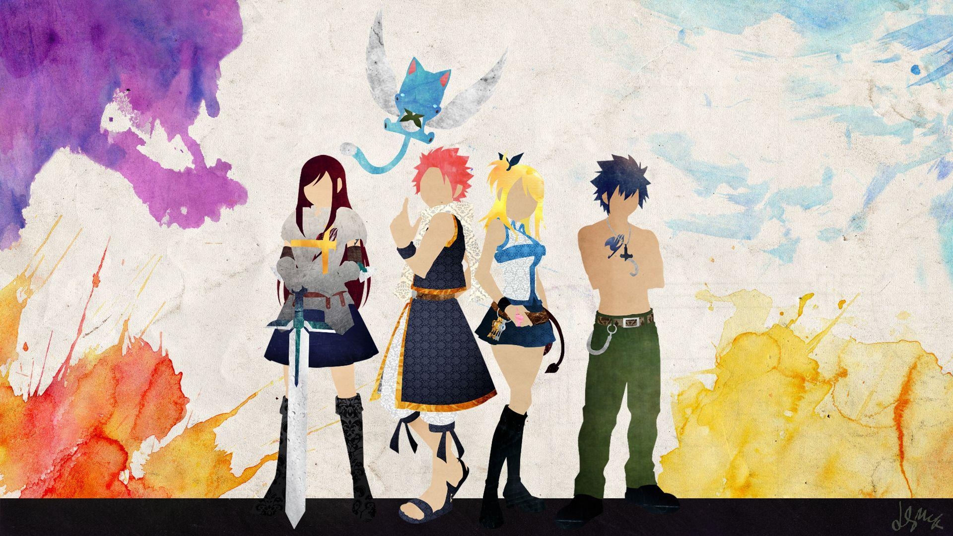 Fairy Tail, Anime, Hintergrund, Magie, Design, 1920x1080 Full HD Desktop