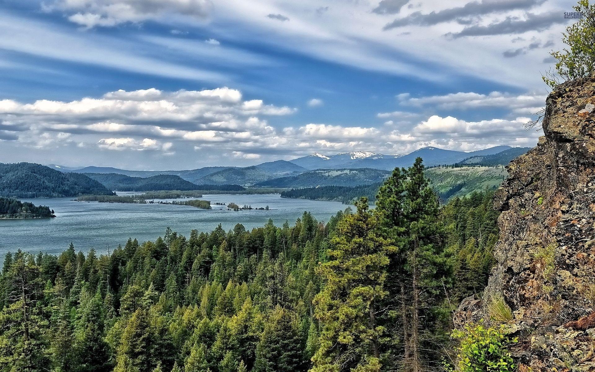 Lake Coeur d'Alene, Idaho, Natur, See, Reisen, 1920x1200 HD Desktop