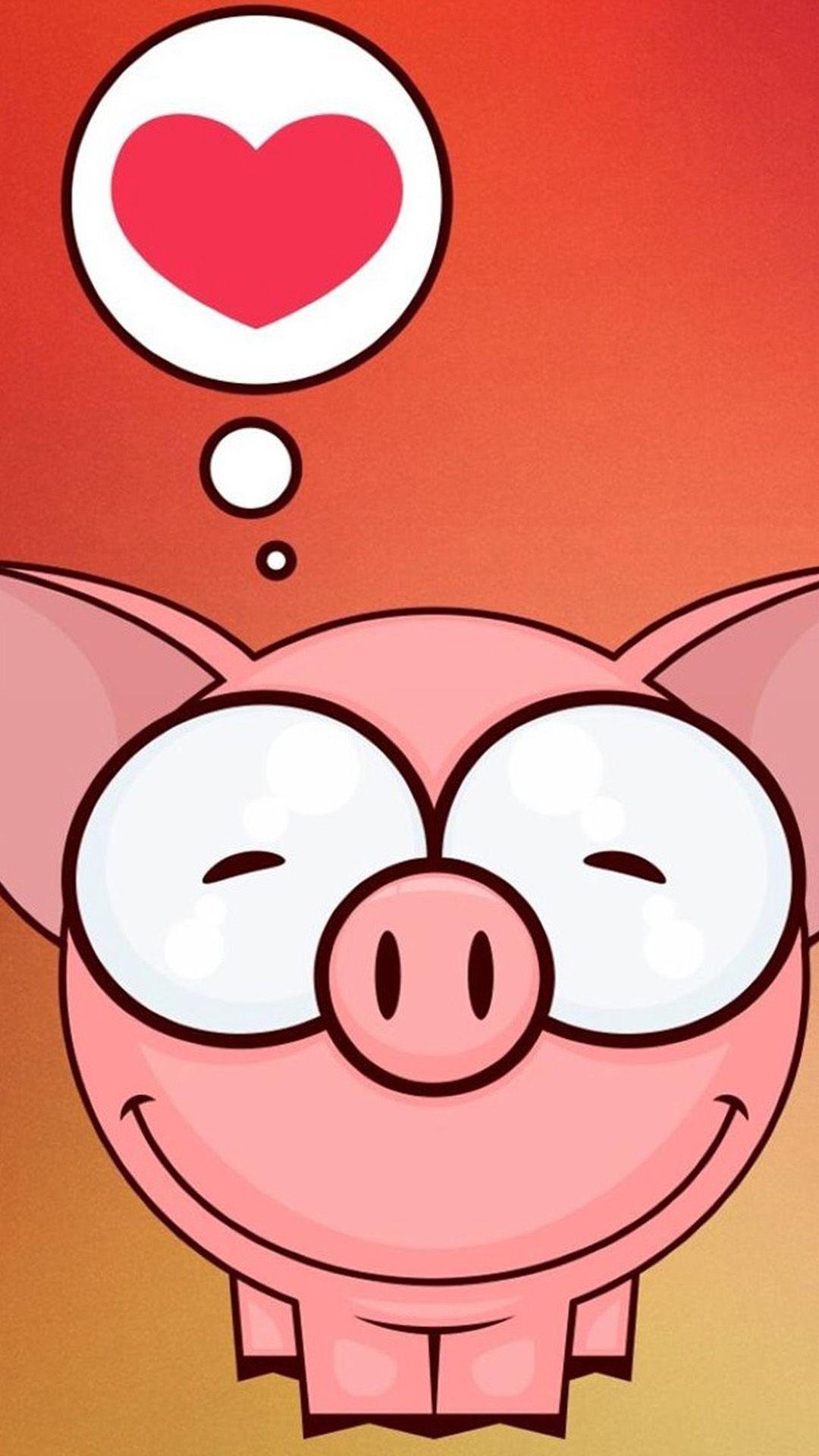 Kawaii Schwein, Niedlich, Galaxy S5, Smartphone Hintergrund, 1080x1920 Full HD Handy