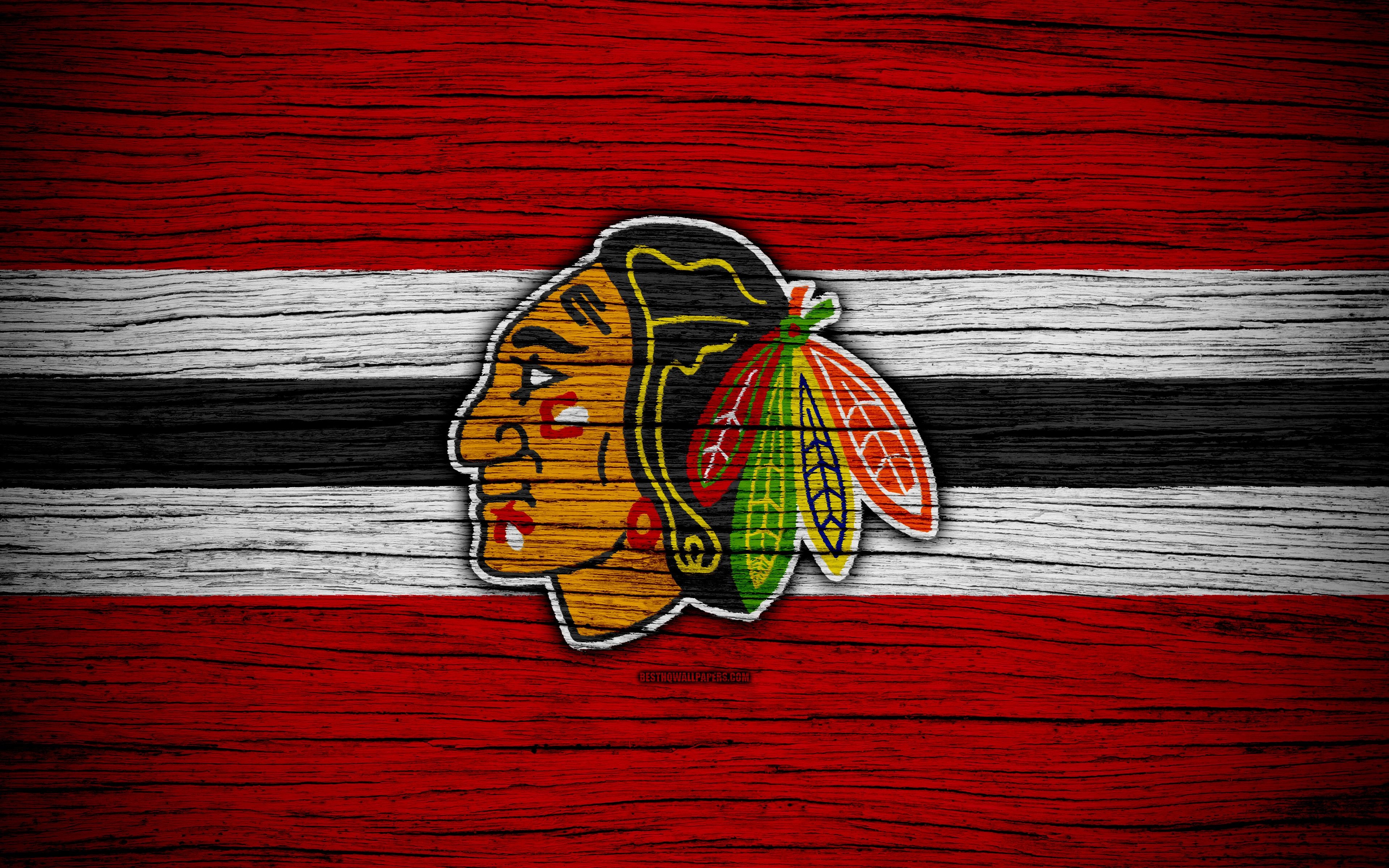 Chicago Blackhawks, Windows, Eishockey, NHL, Mannschaft, 3840x2400 4K Desktop