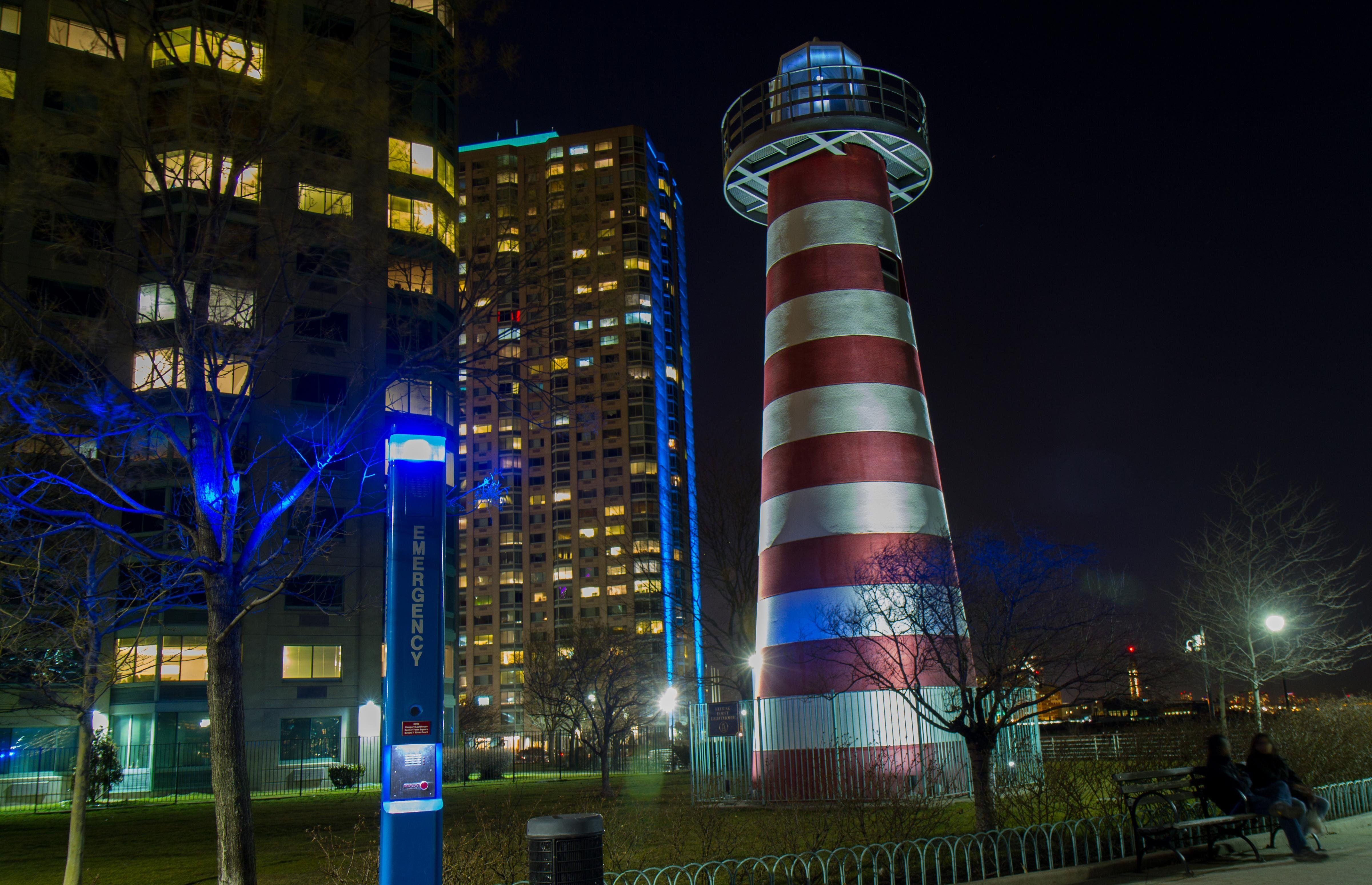 Lefrak Point, Leuchtturm, Jersey City, NJ, 4K, 4810x3100 4K Desktop