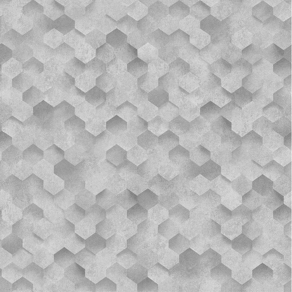 Silber grau, 3D Effekt, Waben, Hexagon, Vinyl, 1000x1000 HD Handy