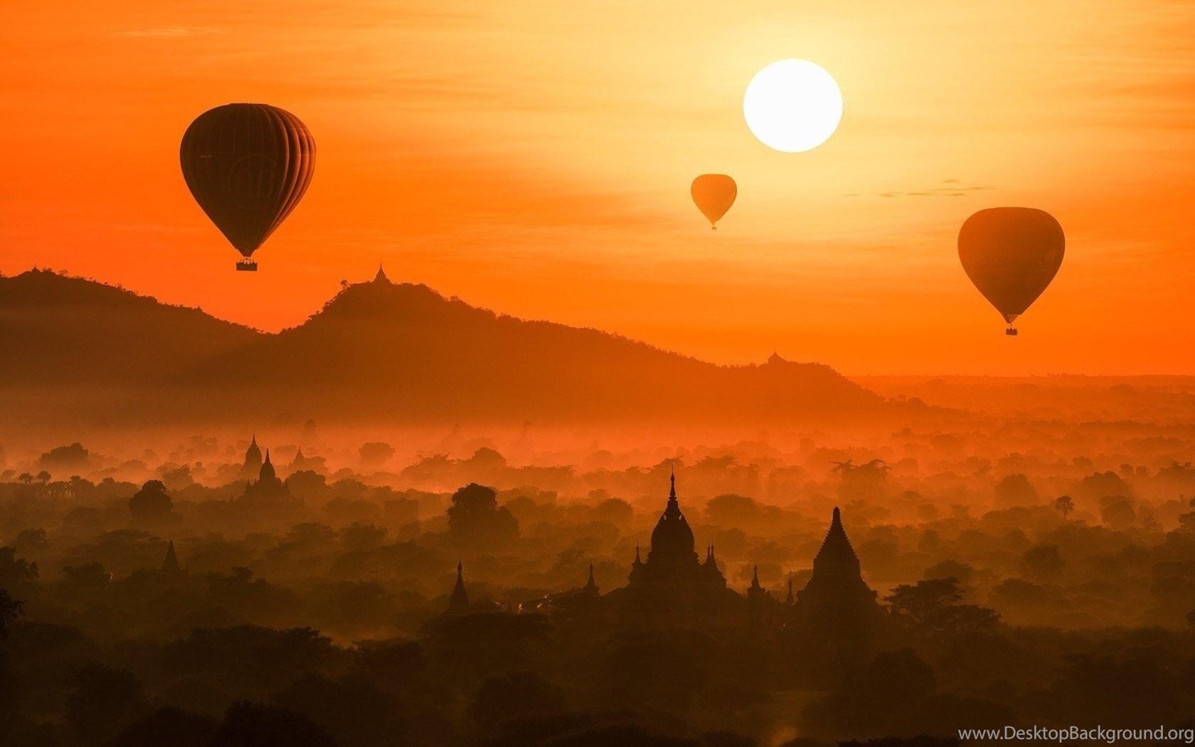 Bagan, Background, Desktop, Myanmar, Aufführung, 1680x1050 HD Desktop