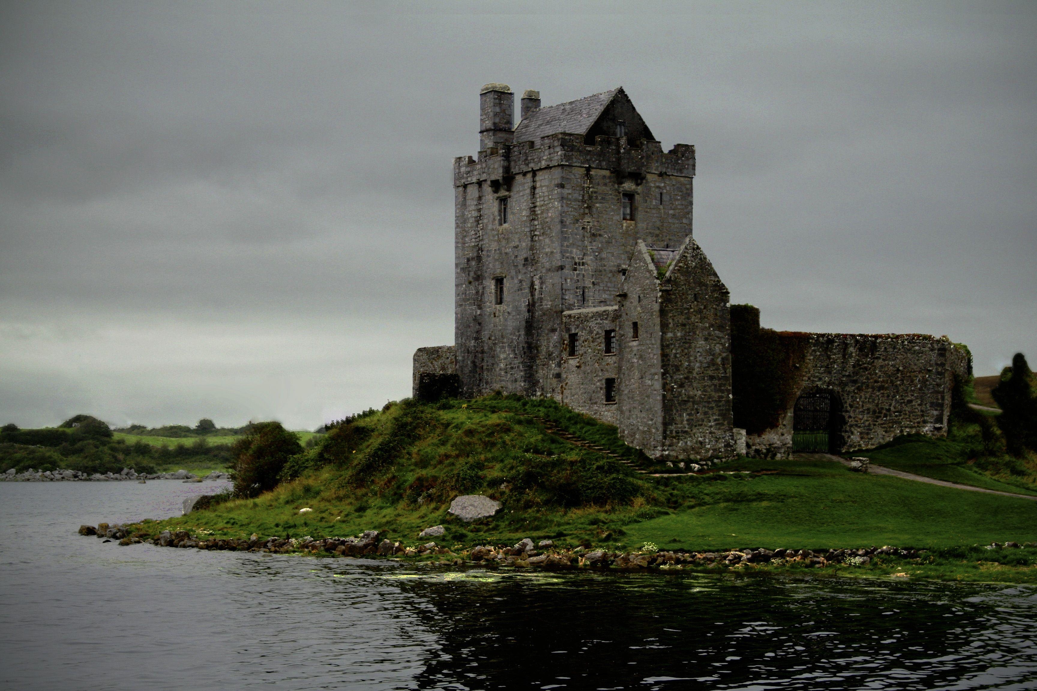 Alte irische Burg, John, kostenlos, Download, Irland, 3460x2310 HD Desktop