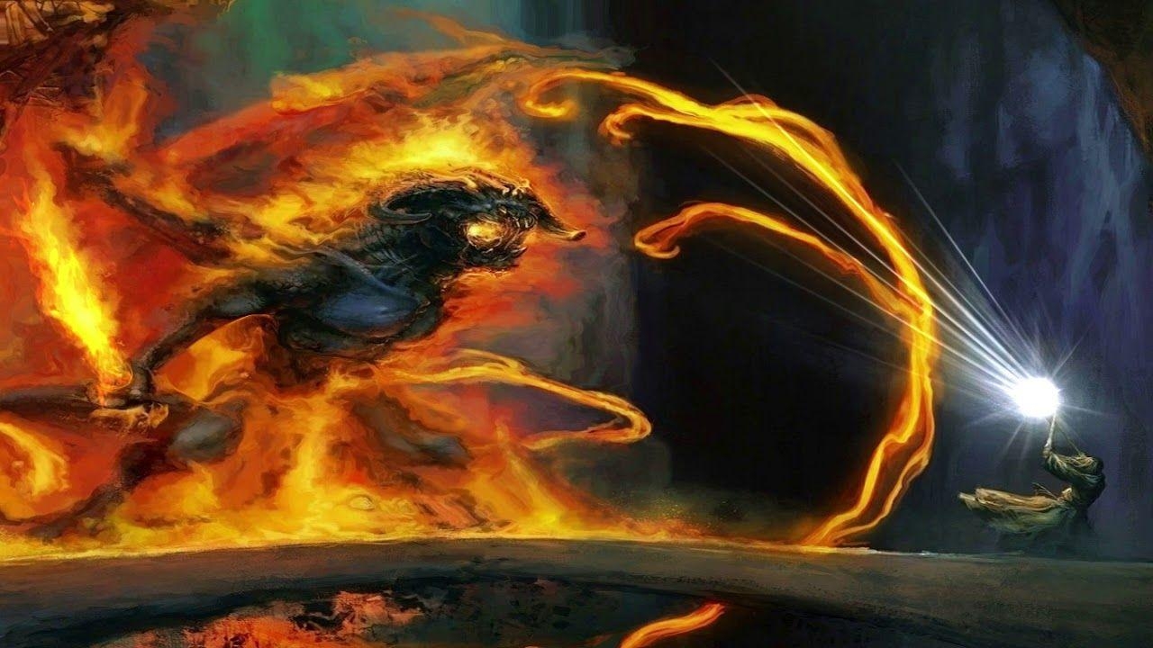 Gandalf, Balrog, Herr der Ringe, Animiert, Fantasy, 1280x720 HD Desktop