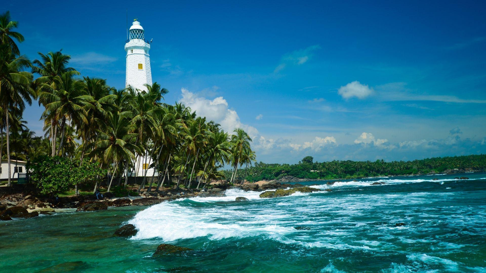 Sri Lanka, Küste, Landschaft, Urlaub, Strand, 1920x1080 Full HD Desktop