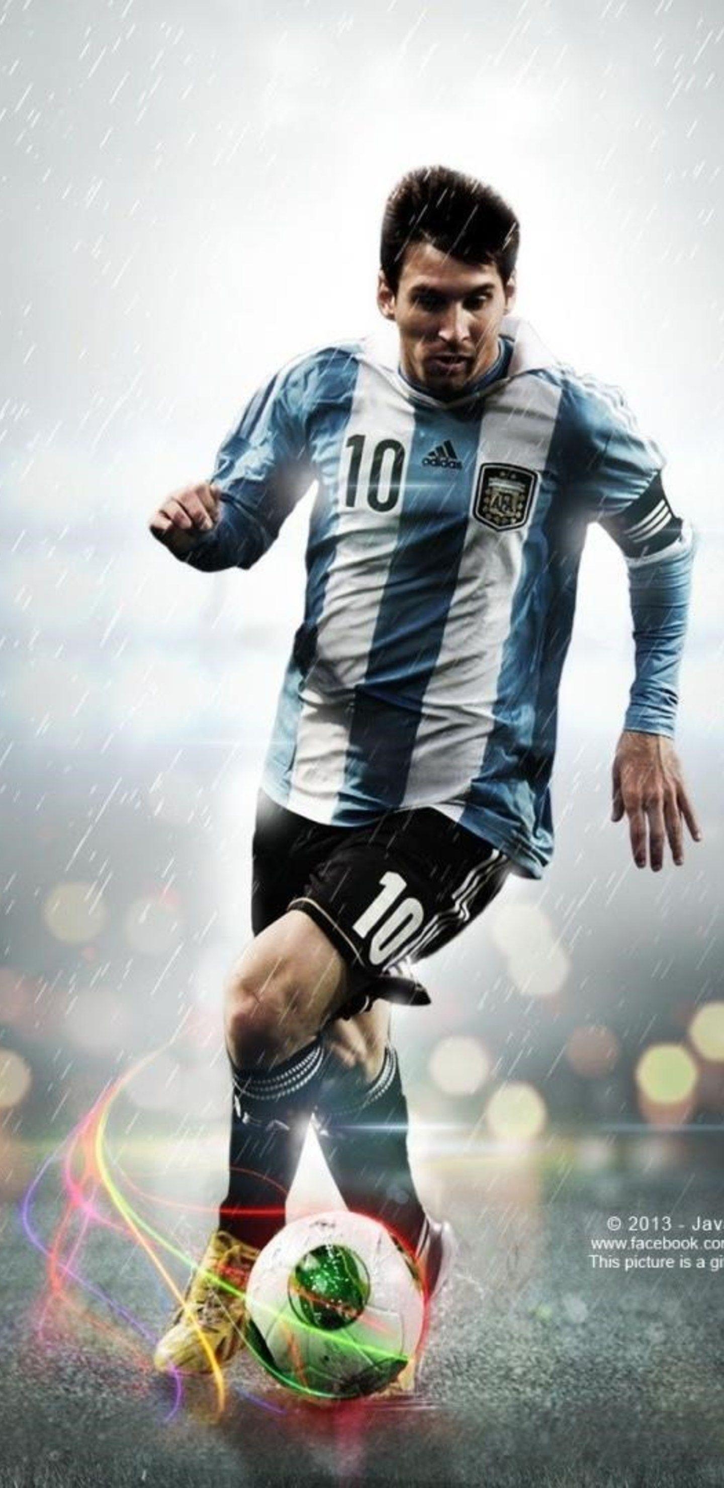 Lionel Messi, Samsung Galaxy, Fußball, Argentinien, Mobilgerät, 1440x2960 HD Handy