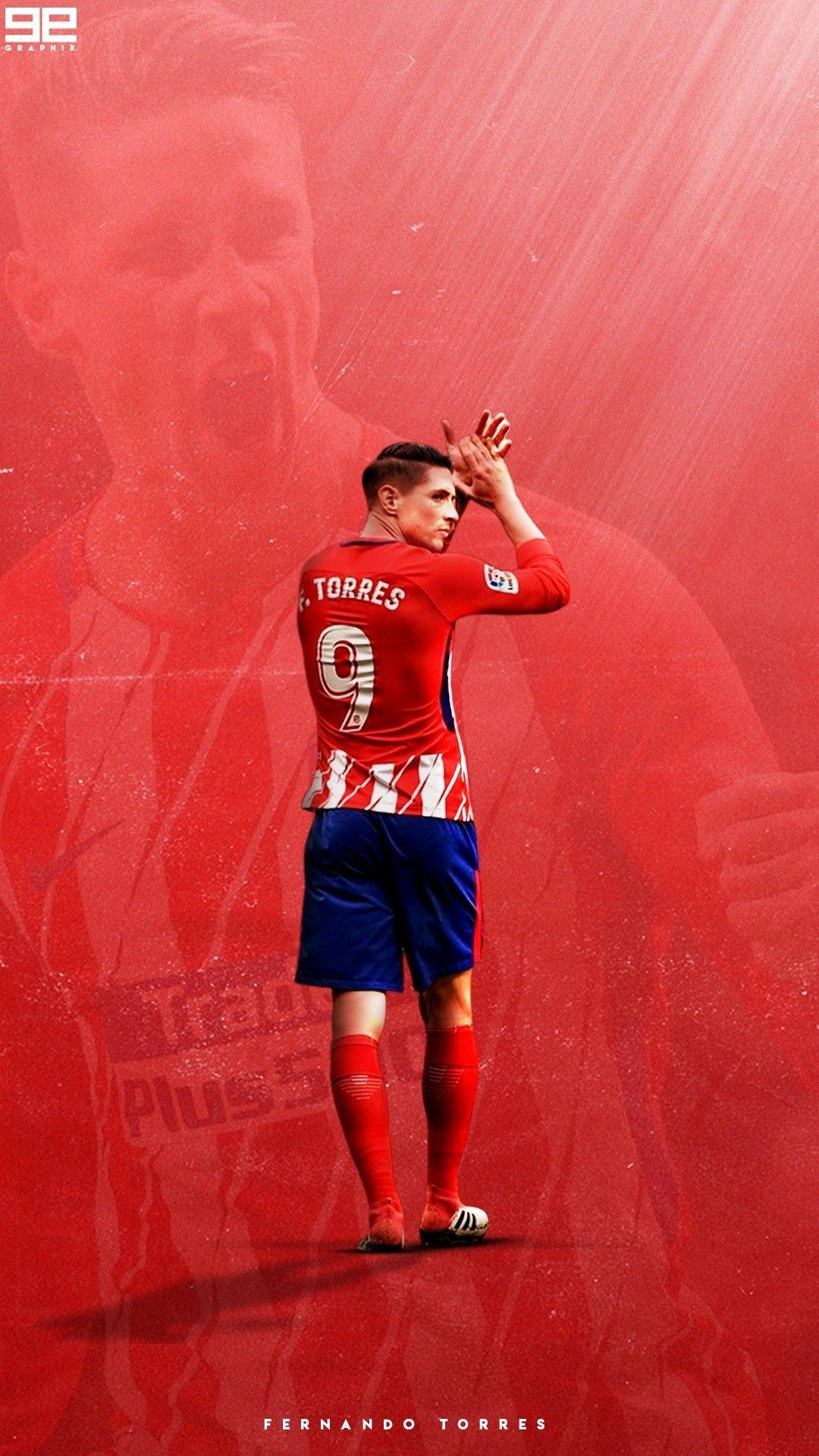 Fernando Torres, Atlético Madrid, Fußball, Spanien, Spieler, 1080x1920 Full HD Handy