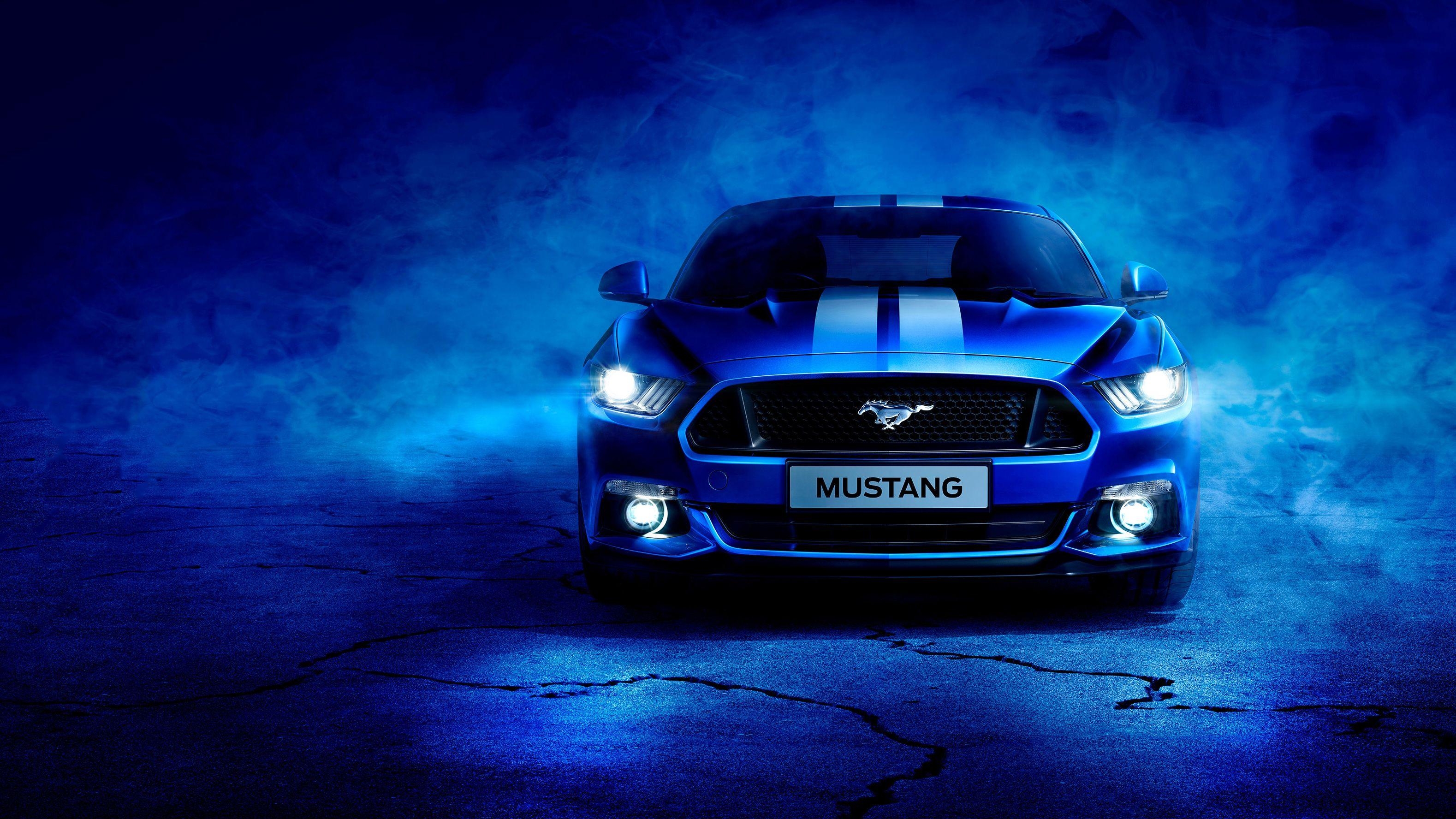 Blauer Ford Mustang, Autos, 4K Bild, HD, Klassiker, 3160x1780 HD Desktop