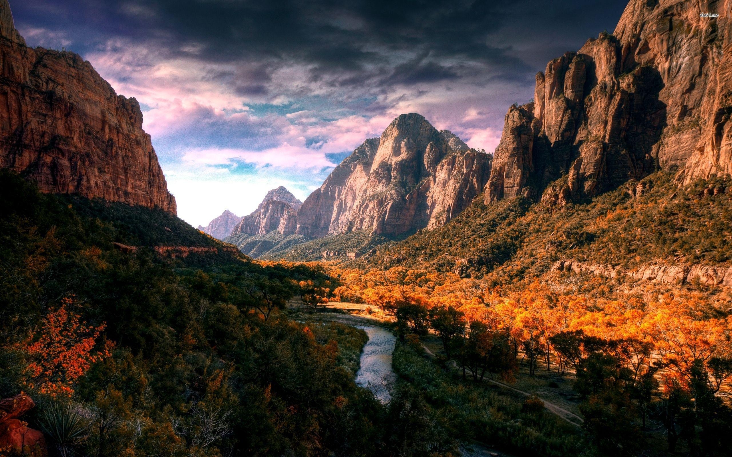 Zion Nationalpark, Hintergrund, Natur, Landschaft, Reisen, 2560x1600 HD Desktop