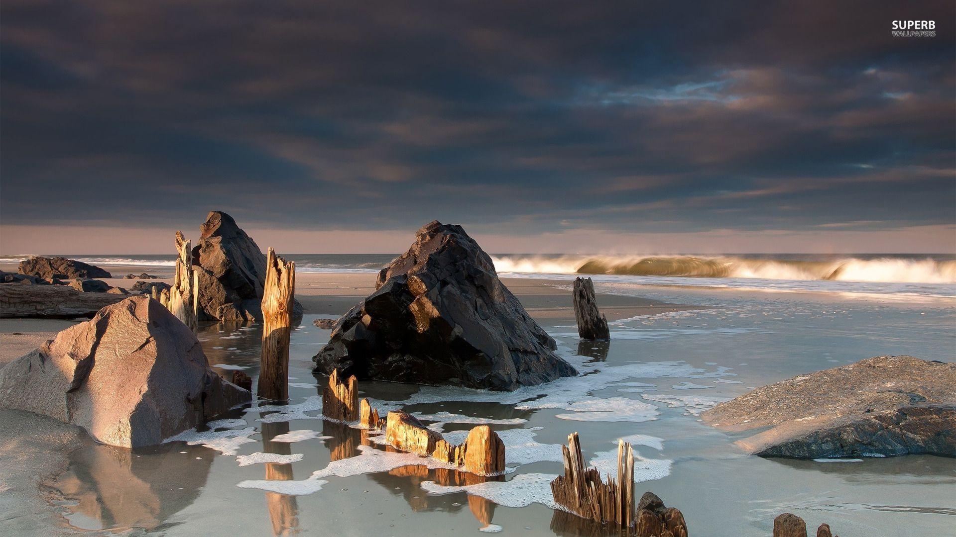 New Jersey, Strände, Küste, USA, Meeresblick, 1920x1080 Full HD Desktop