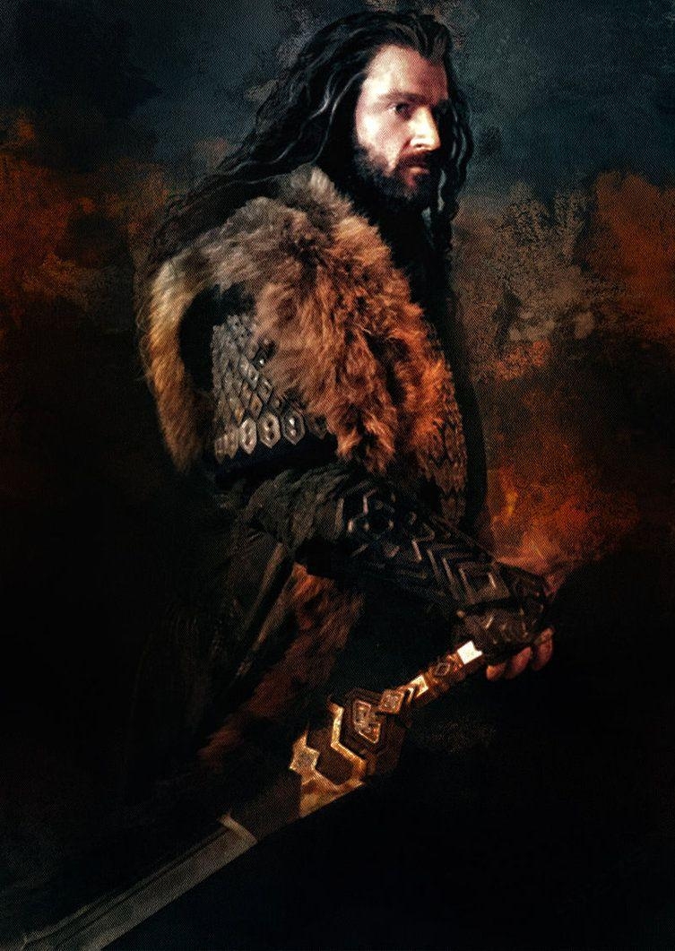 Thorin, Hobbit, Bewaffnet, Abenteuer, Fantasy, 760x1070 HD Handy