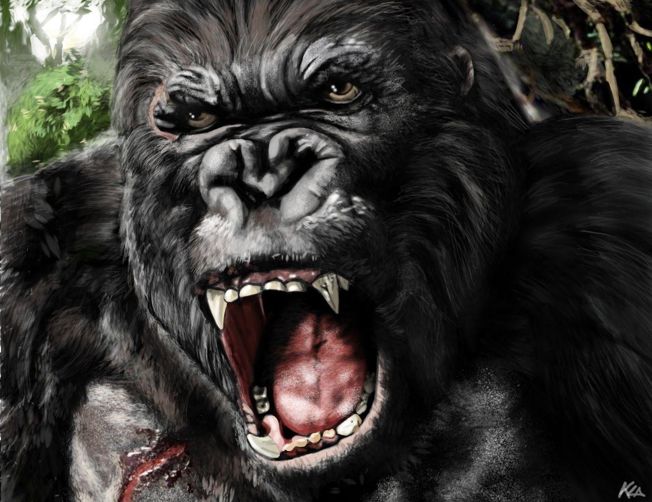 King Kong, Steve Wood, Abenteuerfilm, Kinoposter, Grafik, 1330x1030 HD Desktop