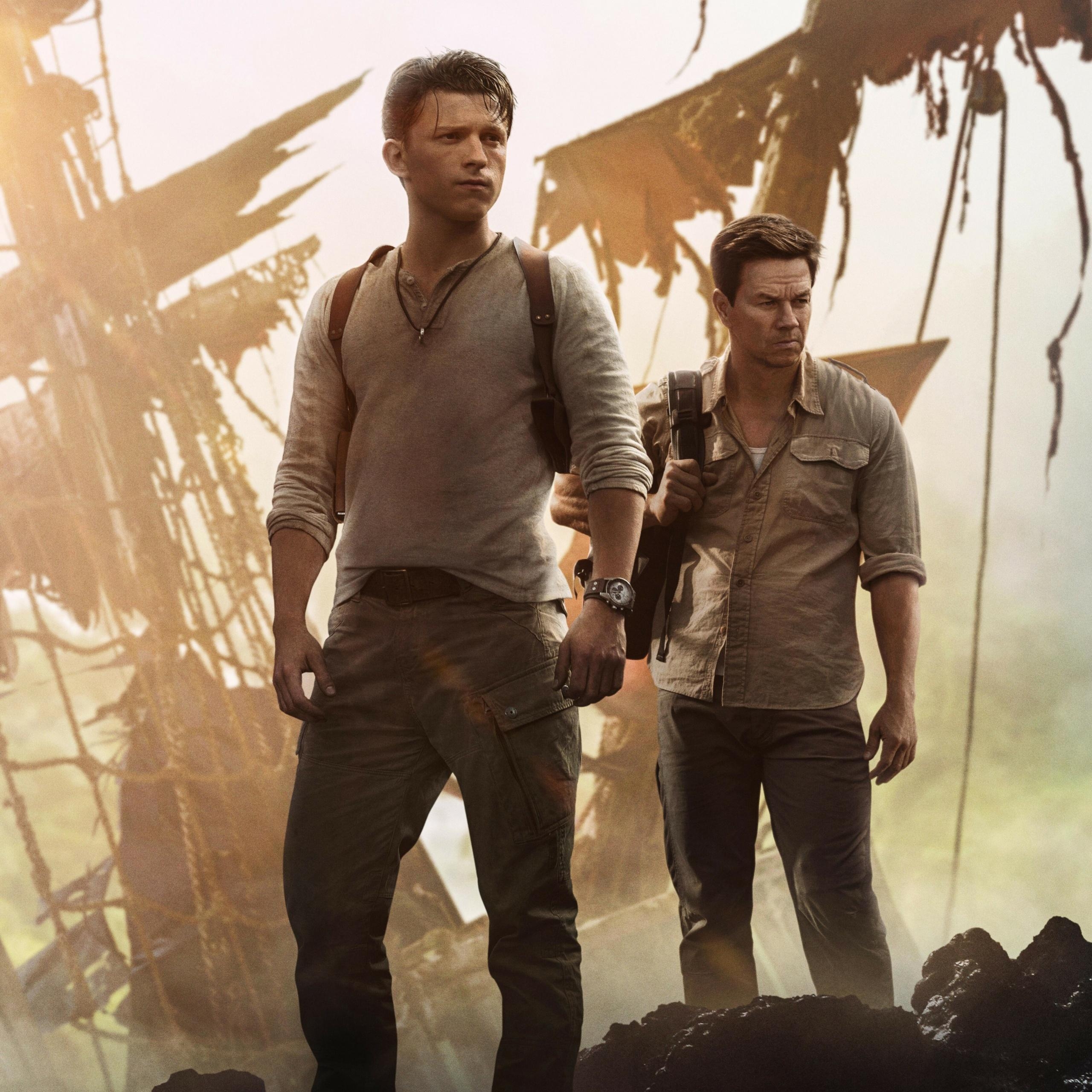 Uncharted, 4K, 2022, Tom Holland, Filme, 2560x2560 HD Handy