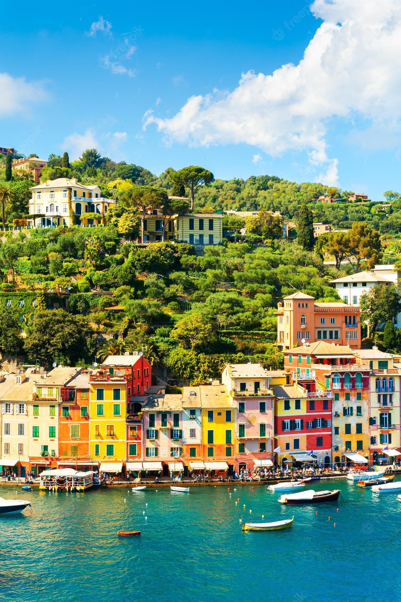 Portofino, Italien, Illustrationen, PSD, Free, 1340x2000 HD Handy