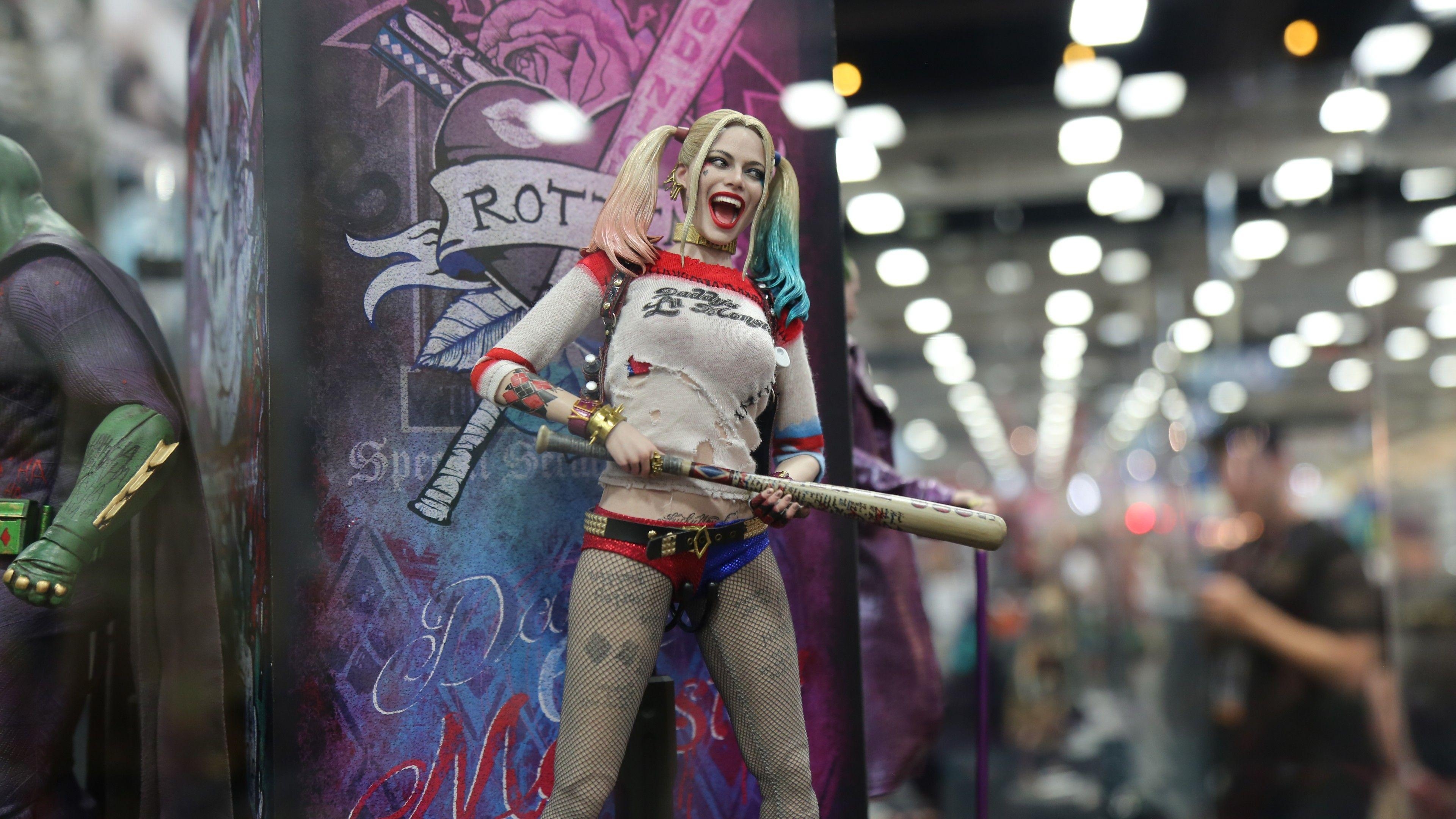 Harley Quinn, Suicide Squad, Margot Robbie, Beste, DC, 3840x2160 4K Desktop