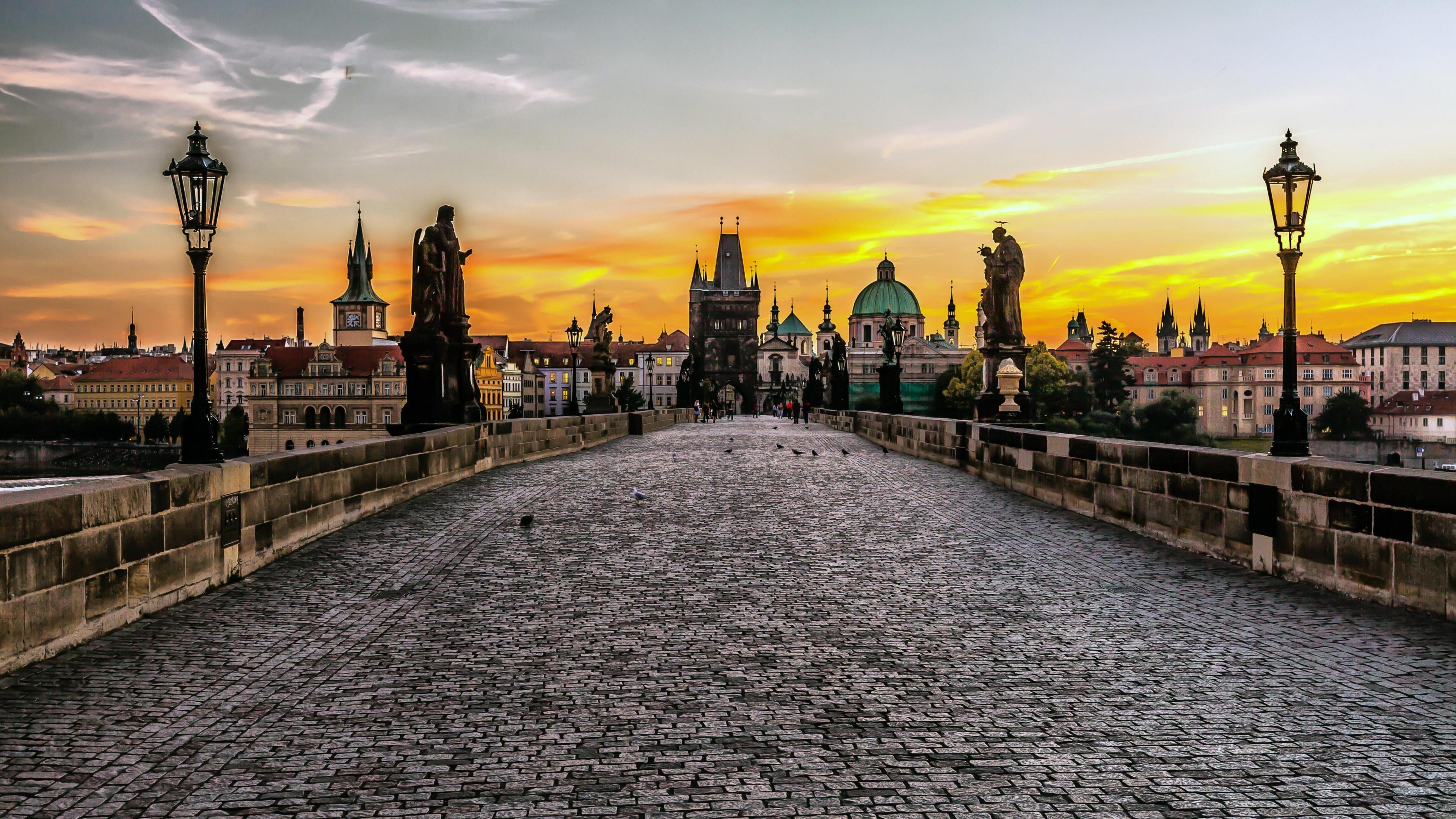 Prag, live Bild, HD, Tschechien Reisen, 3840x2160 4K Desktop