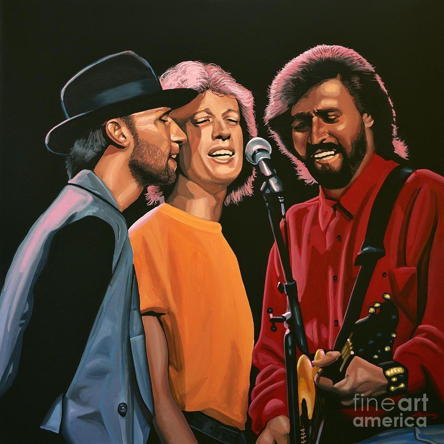 Bee Gees, Malerei, Kunst, Band, Musik, 900x900 HD Handy