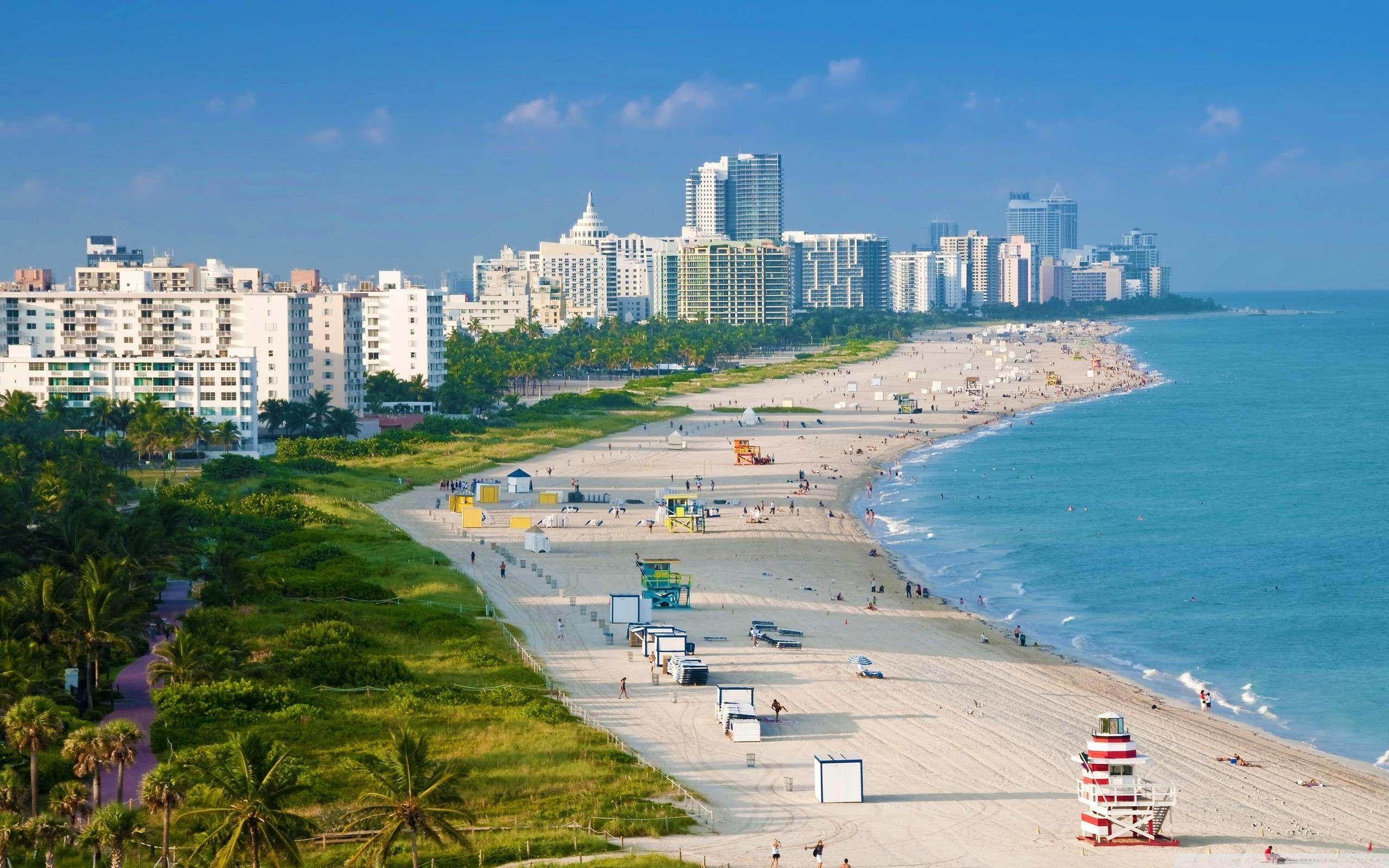 Miami, Strand, Reisen, HD, Florida, 2560x1600 HD Desktop