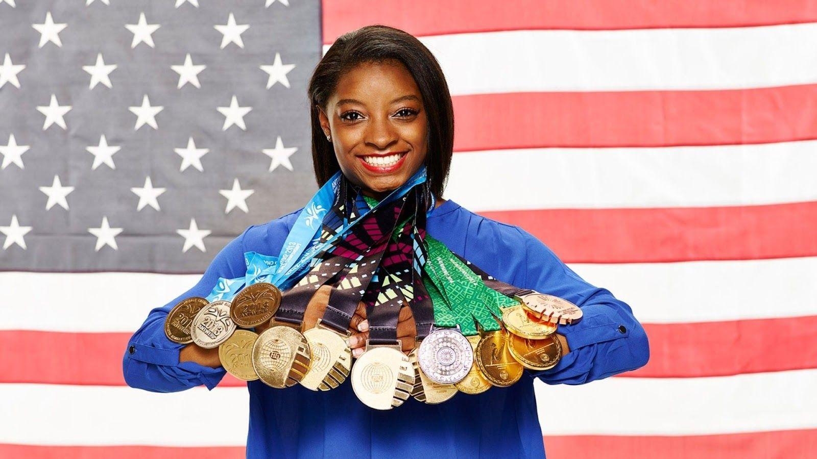 Simone Biles, Olympische Spiele, Turnen, HD-Download, 2018, 1600x900 HD Desktop