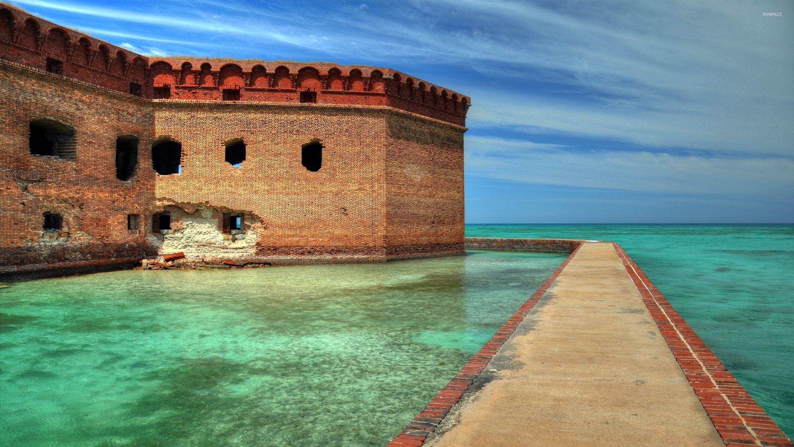 Fort Jefferson, Florida, Historisch, USA, 2560x1440 HD Desktop