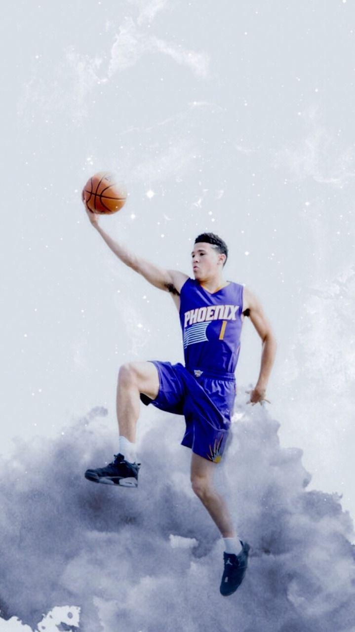 Devin Booker, Phoenix Suns, Basketball, iPhone, Hintergrund, 720x1280 HD Handy