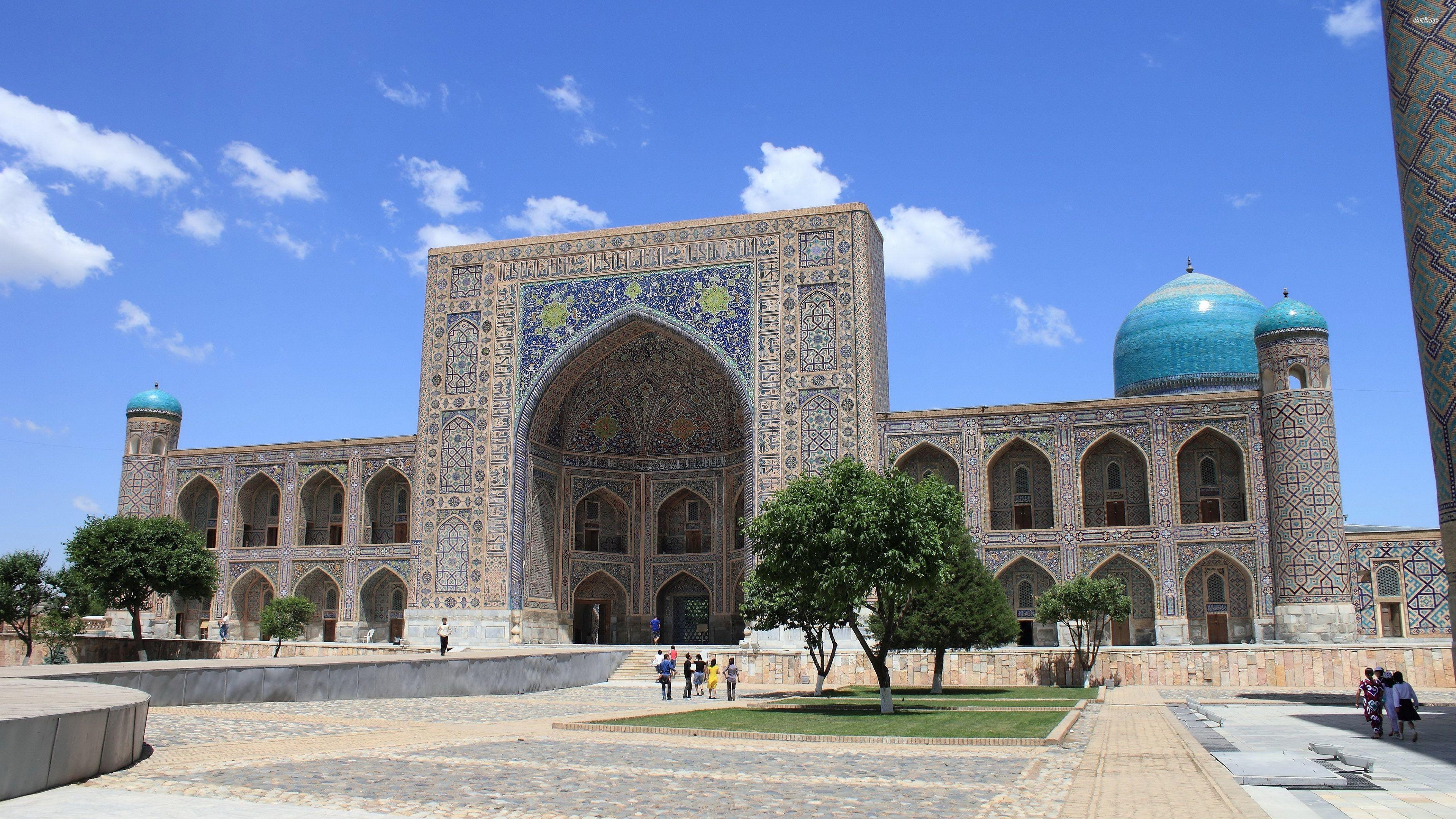 Usbekistan, Tilya Kori, Madrasah, Architektur, Kultur, 3840x2160 4K Desktop