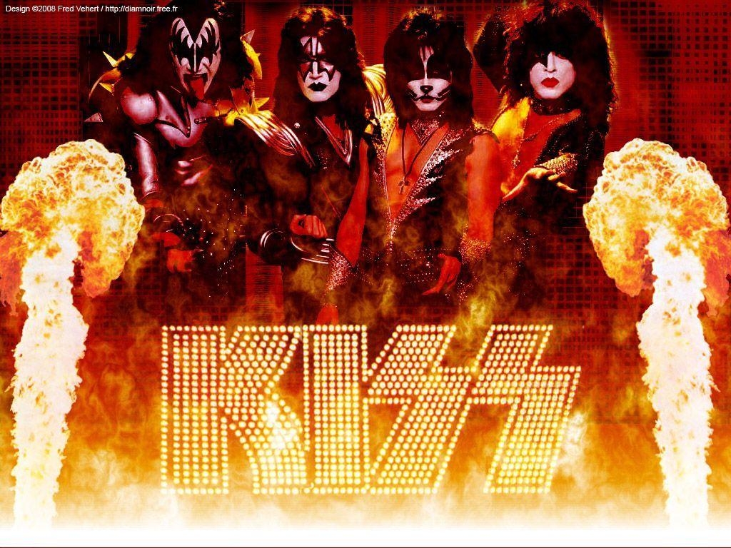 KISS Band, Musik, Rock, Feuer, Show, 1030x770 HD Desktop