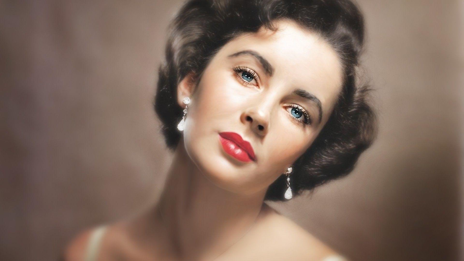 Elizabeth Taylor, 1080p, Glamour, Porträt, Schöne Bilder, 1920x1080 Full HD Desktop