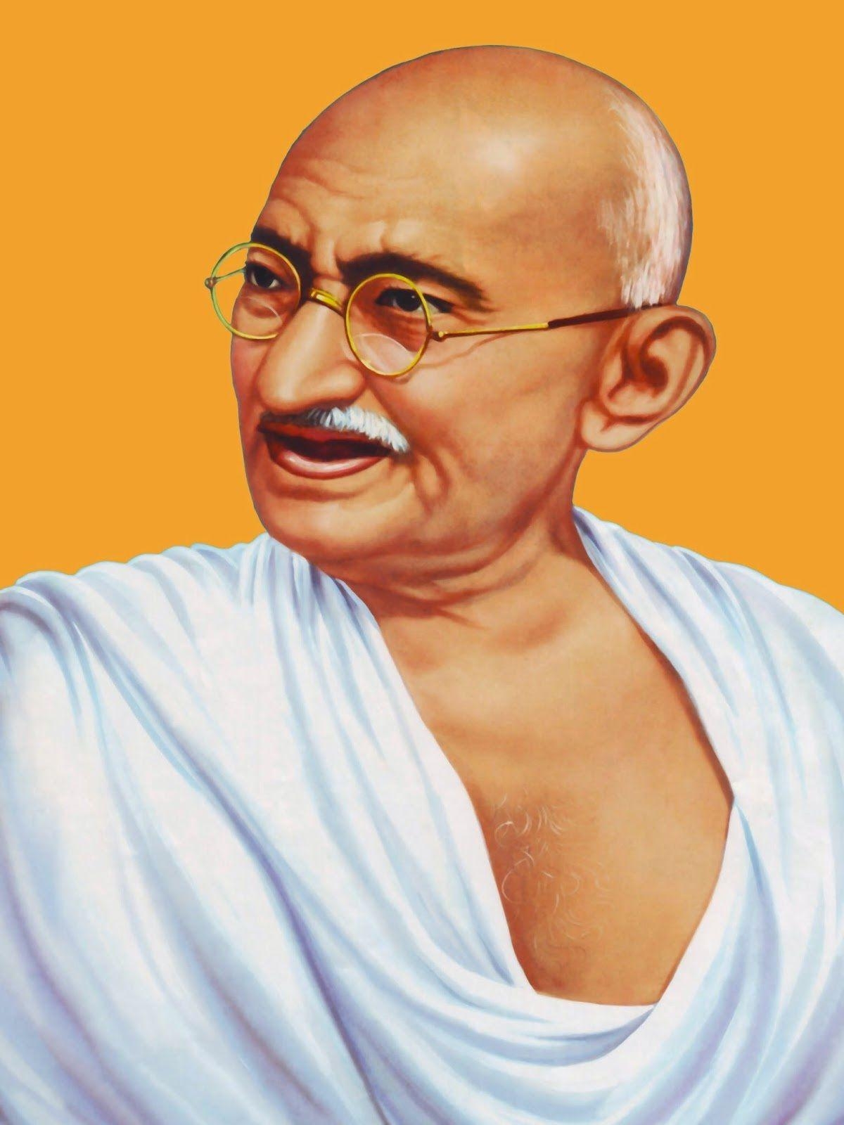 Gandhi, Mahatma, Porträt, HD, Friedenskämpfer, 1200x1600 HD Handy