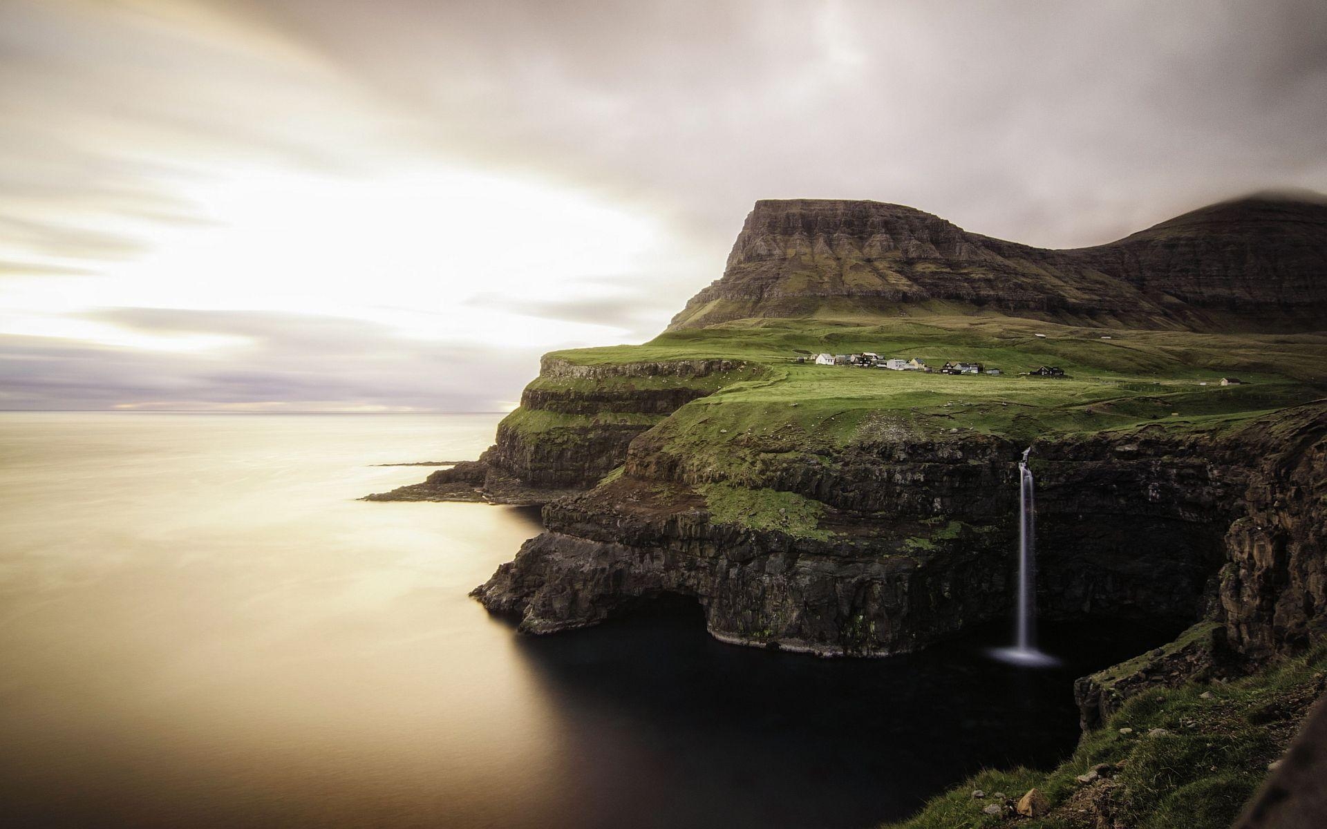 Färöer Inseln, Gasadalur, Landschaft, Fotografie, Nordatlantik, 1920x1200 HD Desktop