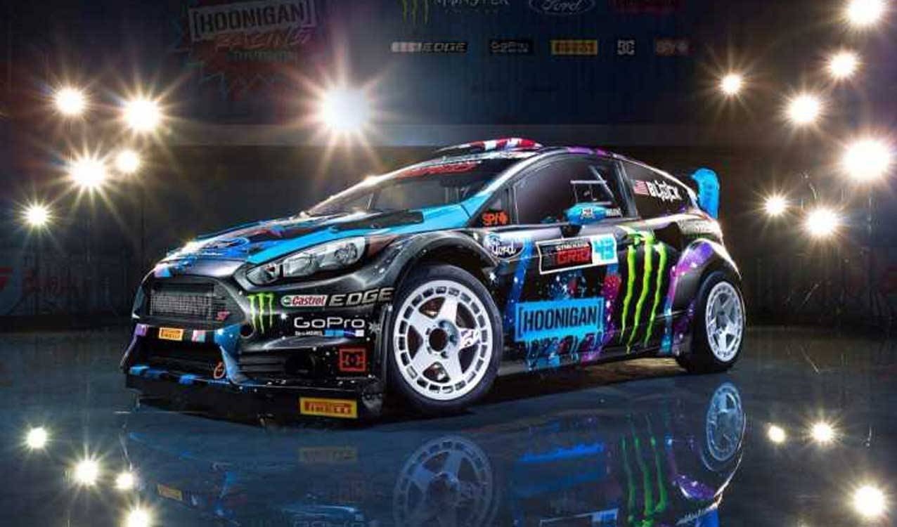 Ken Block, Ford Fiesta, 2013, Motorsport, Rallycross, 1280x750 HD Desktop