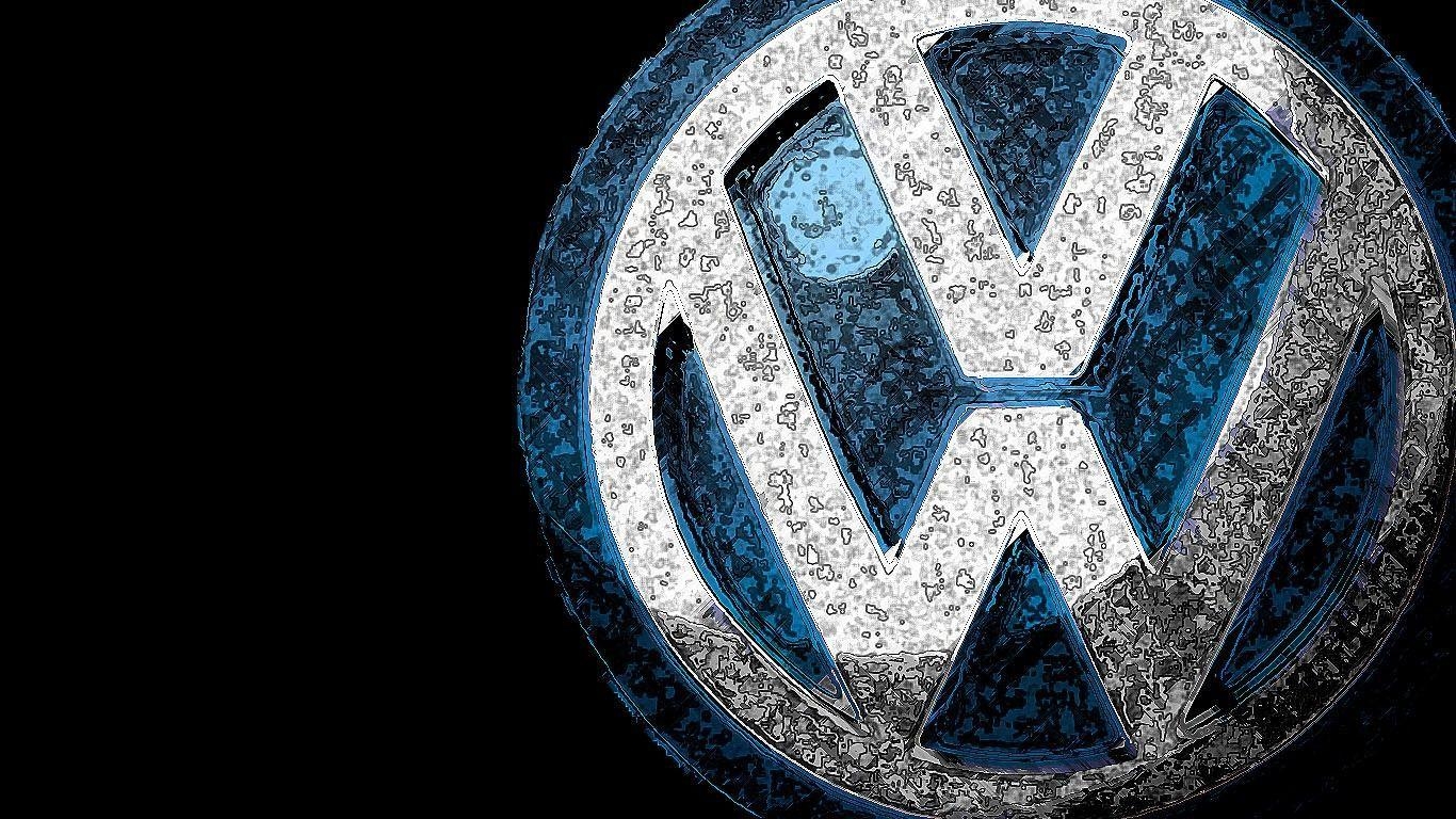 Volkswagen, VW, Logomania, Symbol, Emblem, 1370x770 HD Desktop