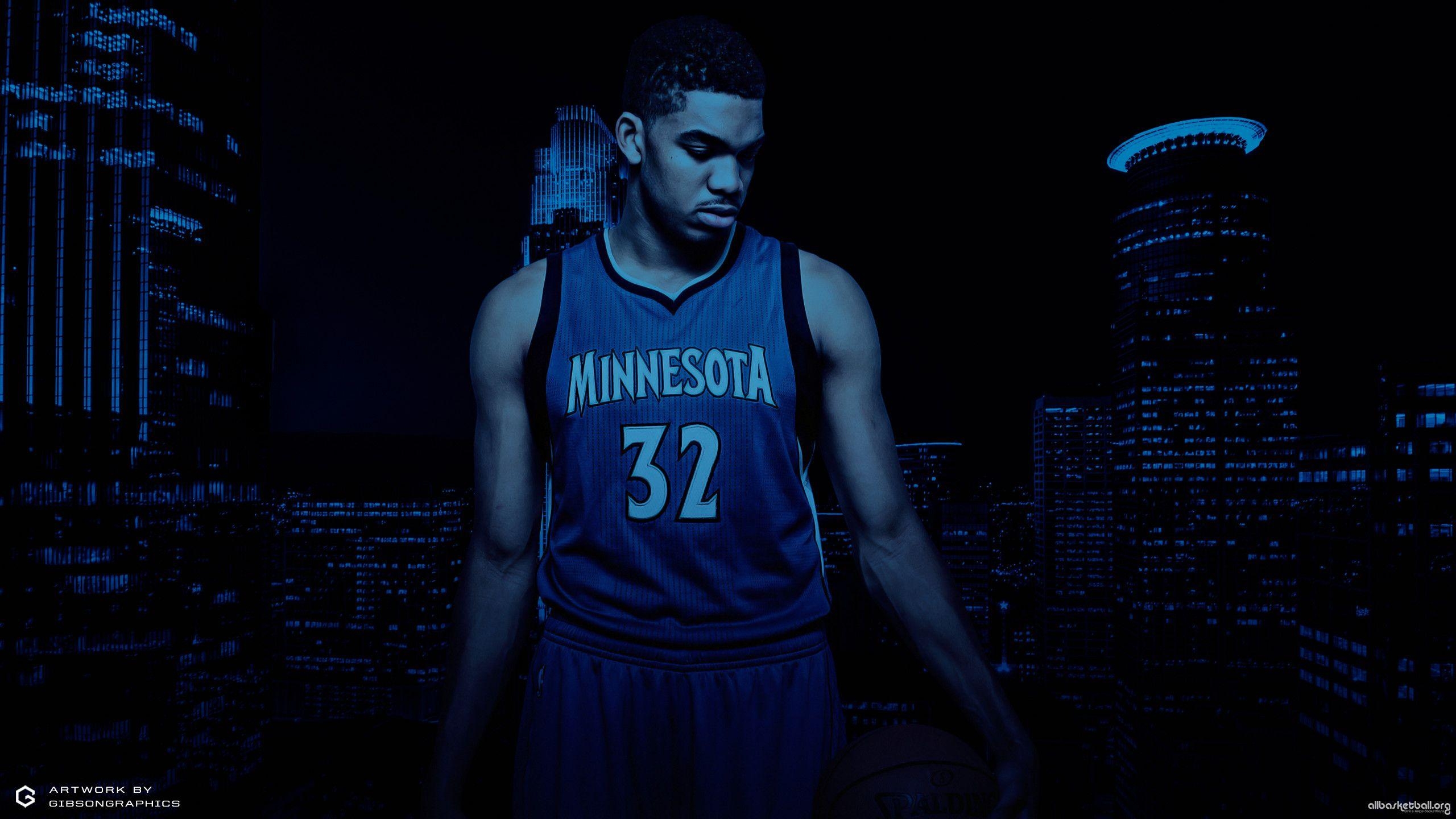 Karl-Anthony Towns, Hintergrund, NBA, Sport, Timberwolves, 2560x1440 HD Desktop