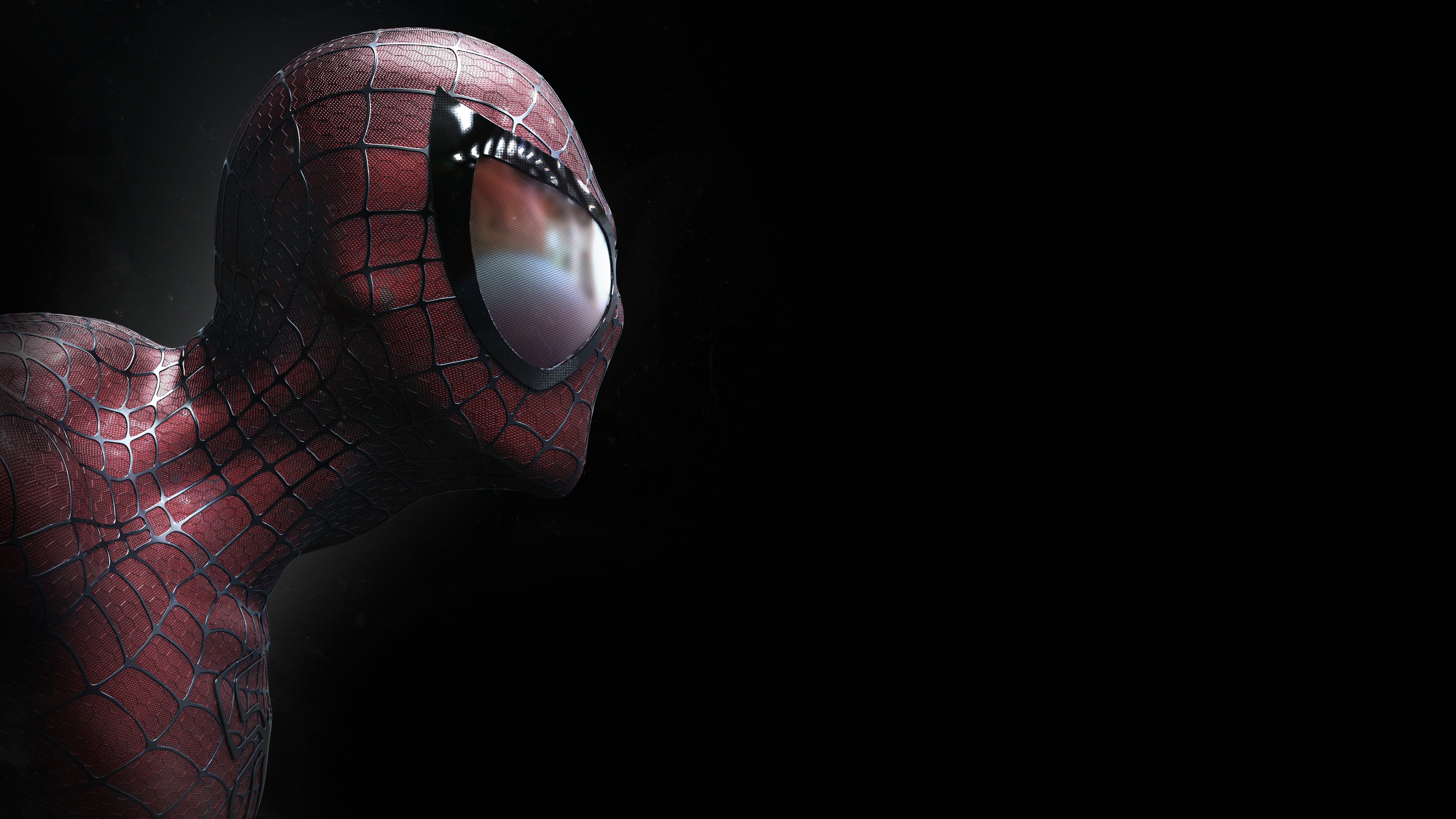 8K CGI, Dunkler Hintergrund, Spider-Man, 7680x4320 4K Desktop