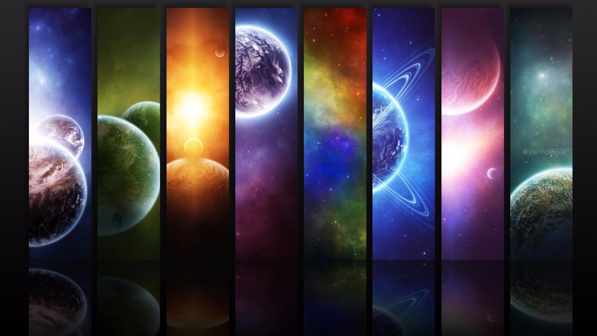 Sonnensystem, Acht Planeten, Raum, Weltall, Planetarium, 1920x1080 Full HD Desktop