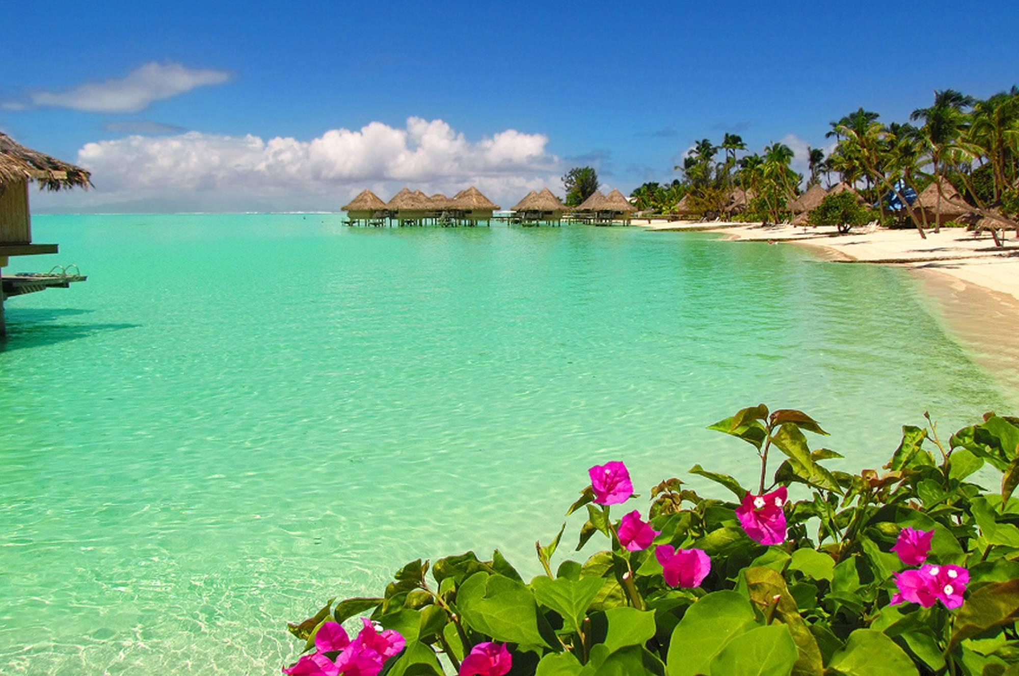 Bora Bora, Strand, Wasser Bungalows, HD, Widescreen, 2000x1330 HD Desktop