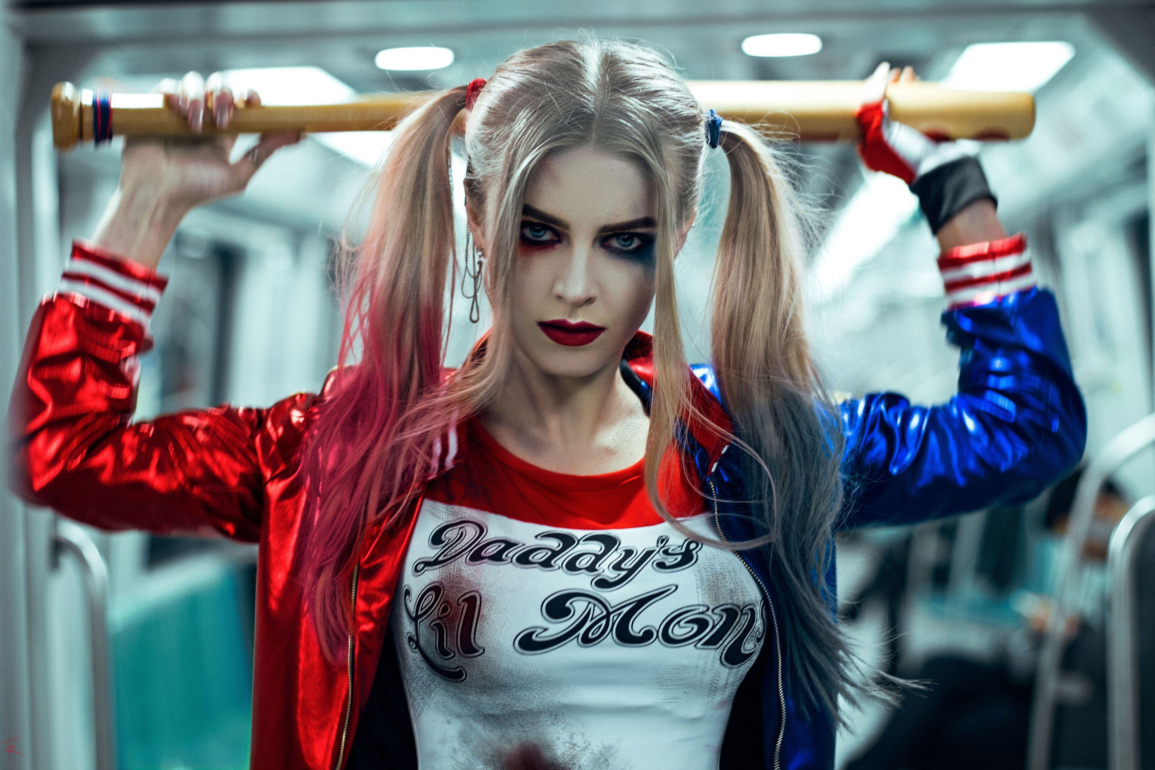 Harley Quinn, Cosplay, 4K, Filme, Comic, 3840x2560 4K Desktop