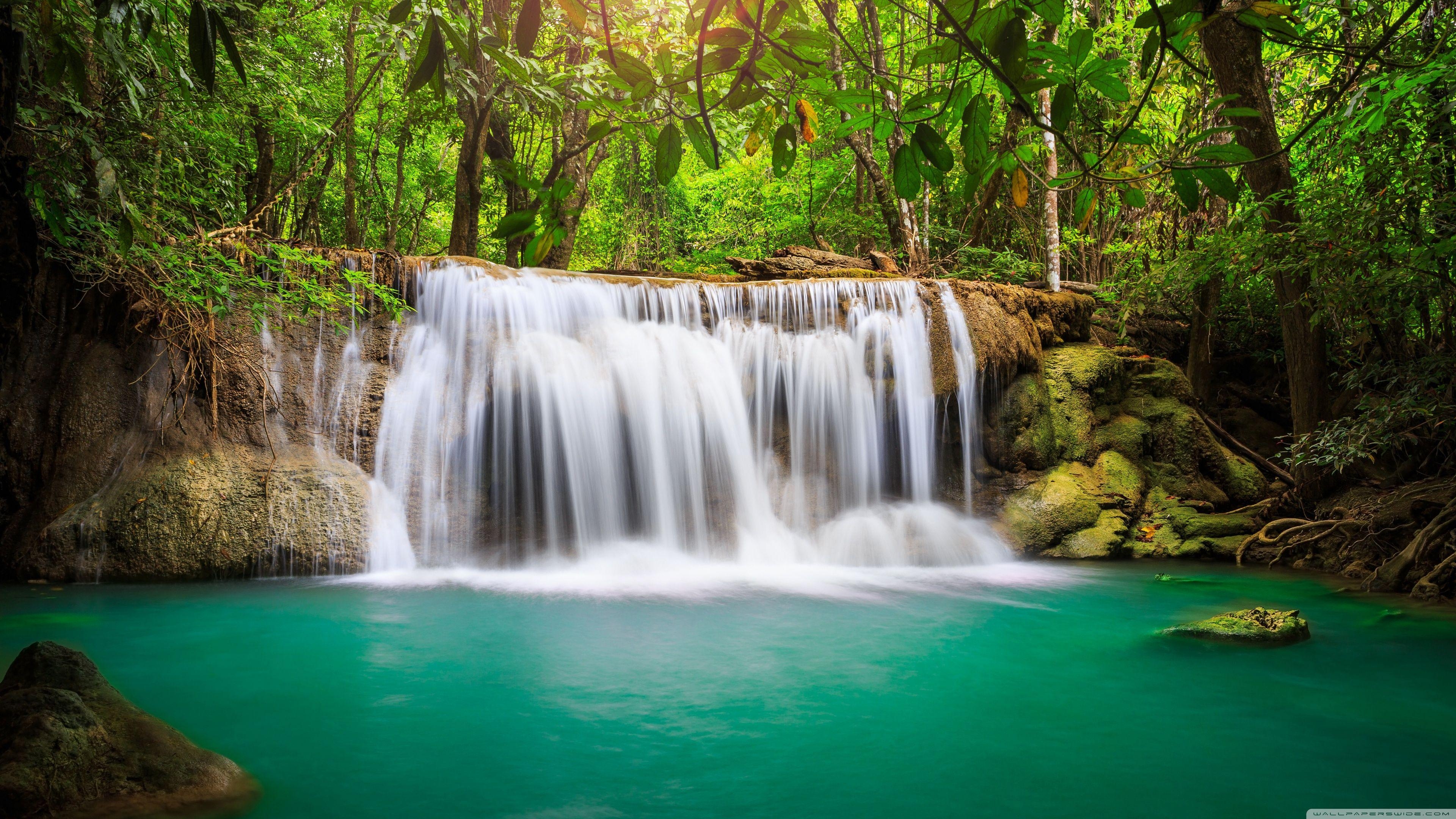 Regenwald, Wasserfall, 4K HD, Desktop, Ultra HD, 3840x2160 4K Desktop