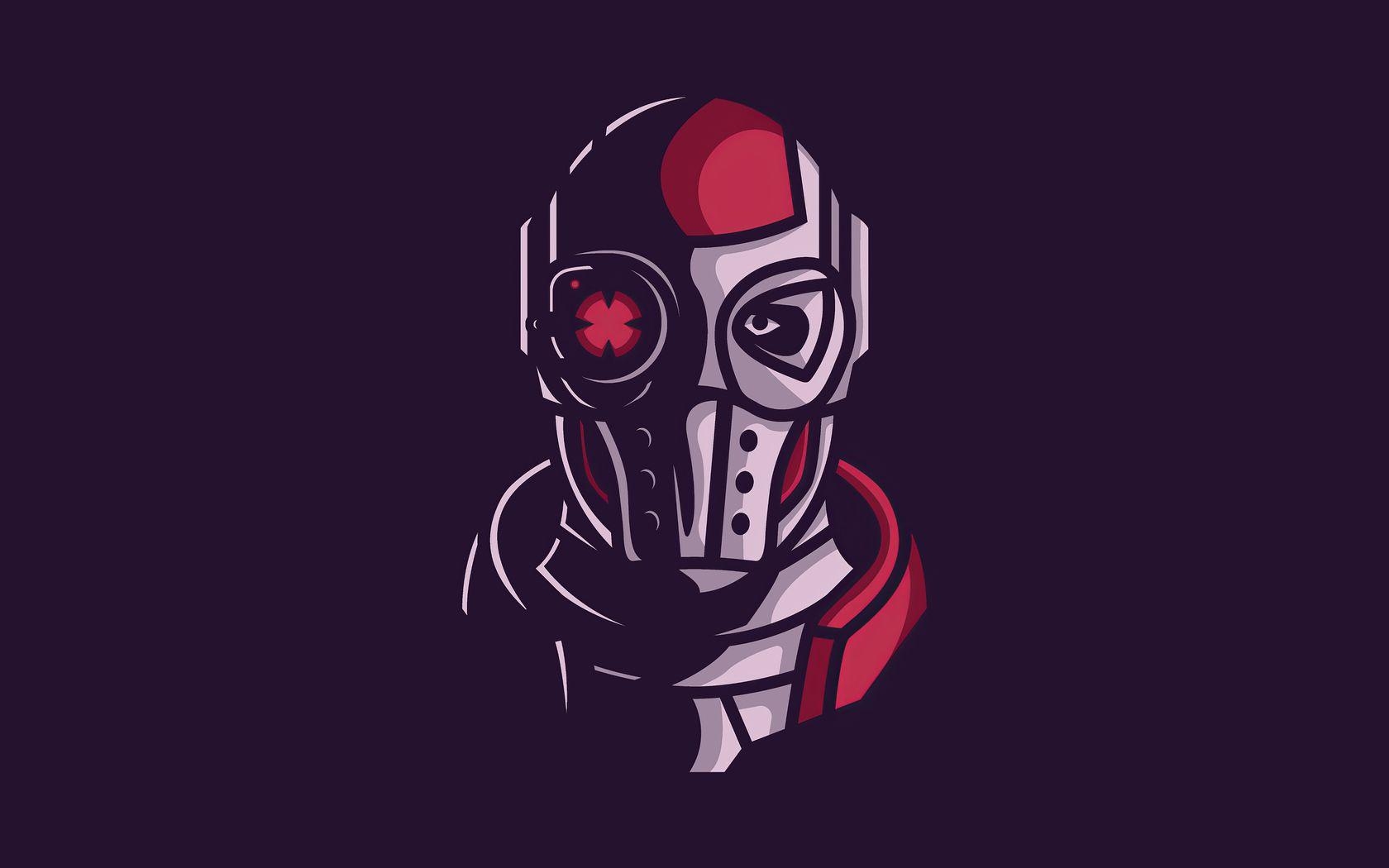 Deadshot, Minimalistisch, Gesicht, 4K, 1680x1050 HD Desktop