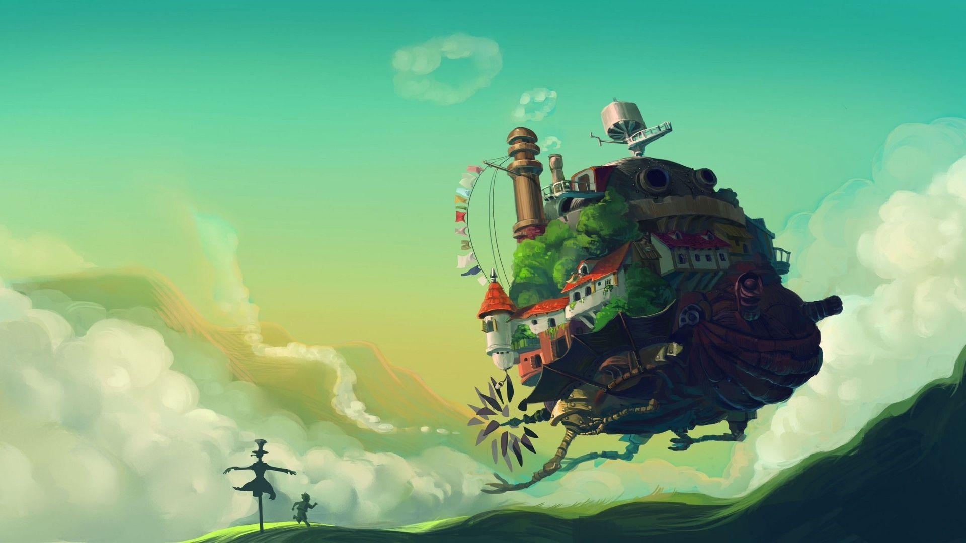 Howls Moving Castle, Anime, Studio Ghibli, Fantasy, Japan, 1920x1080 Full HD Desktop