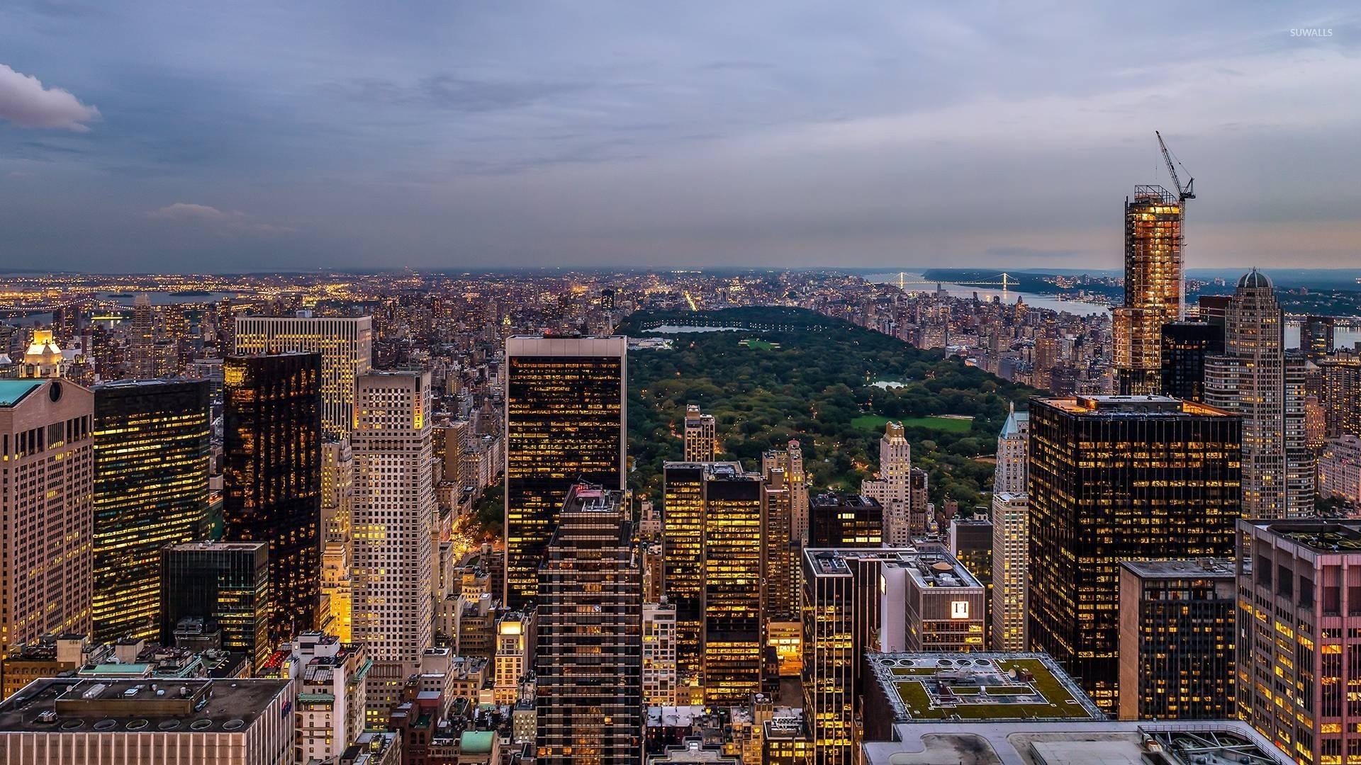 Rockefeller Center, New York City, Skyline, Architektur, Reisen, 1920x1080 Full HD Desktop