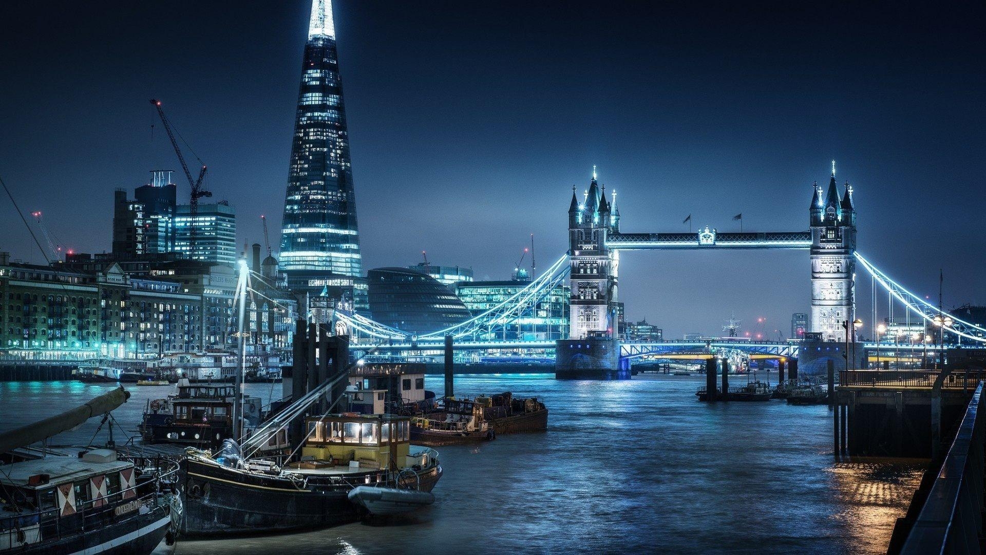 London, Nacht, Fluss, Natur, Stadt, 1920x1080 Full HD Desktop